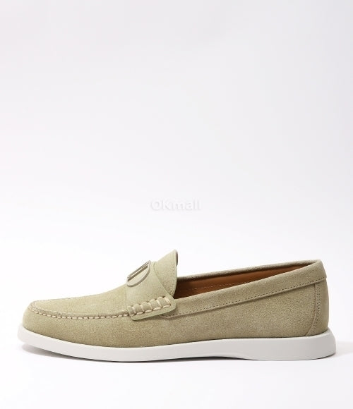 Dior Suede CD Signature Loafers – Beige