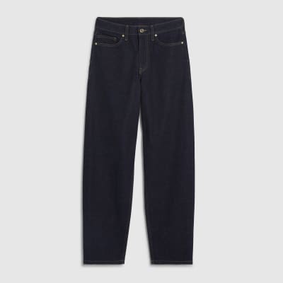 Indigo Barrel Leg Jeans
