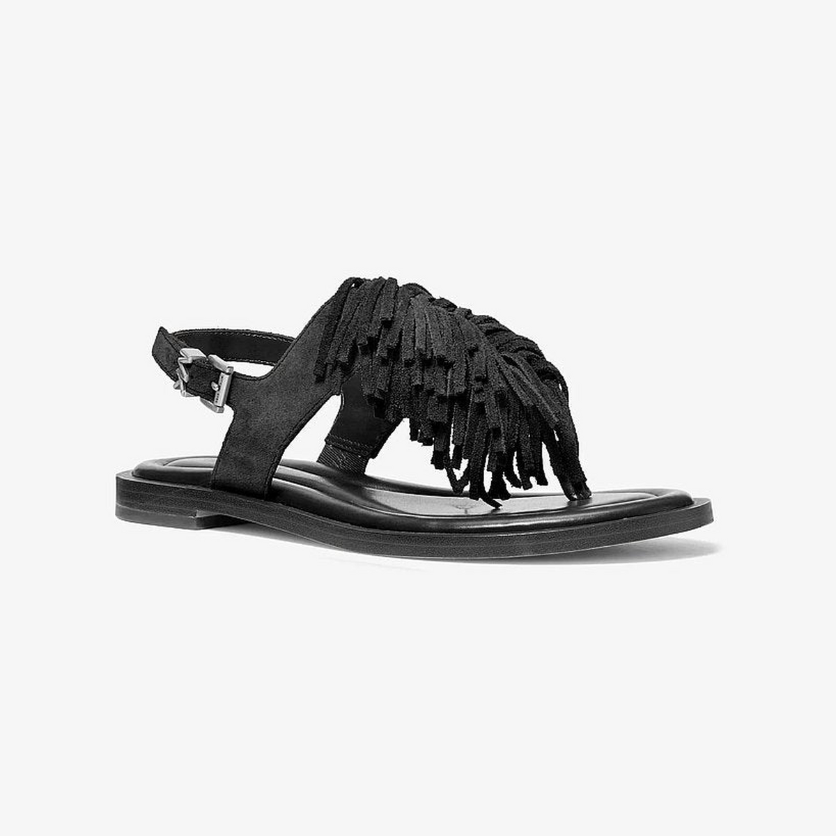 Indra Fringed Suede Sandal