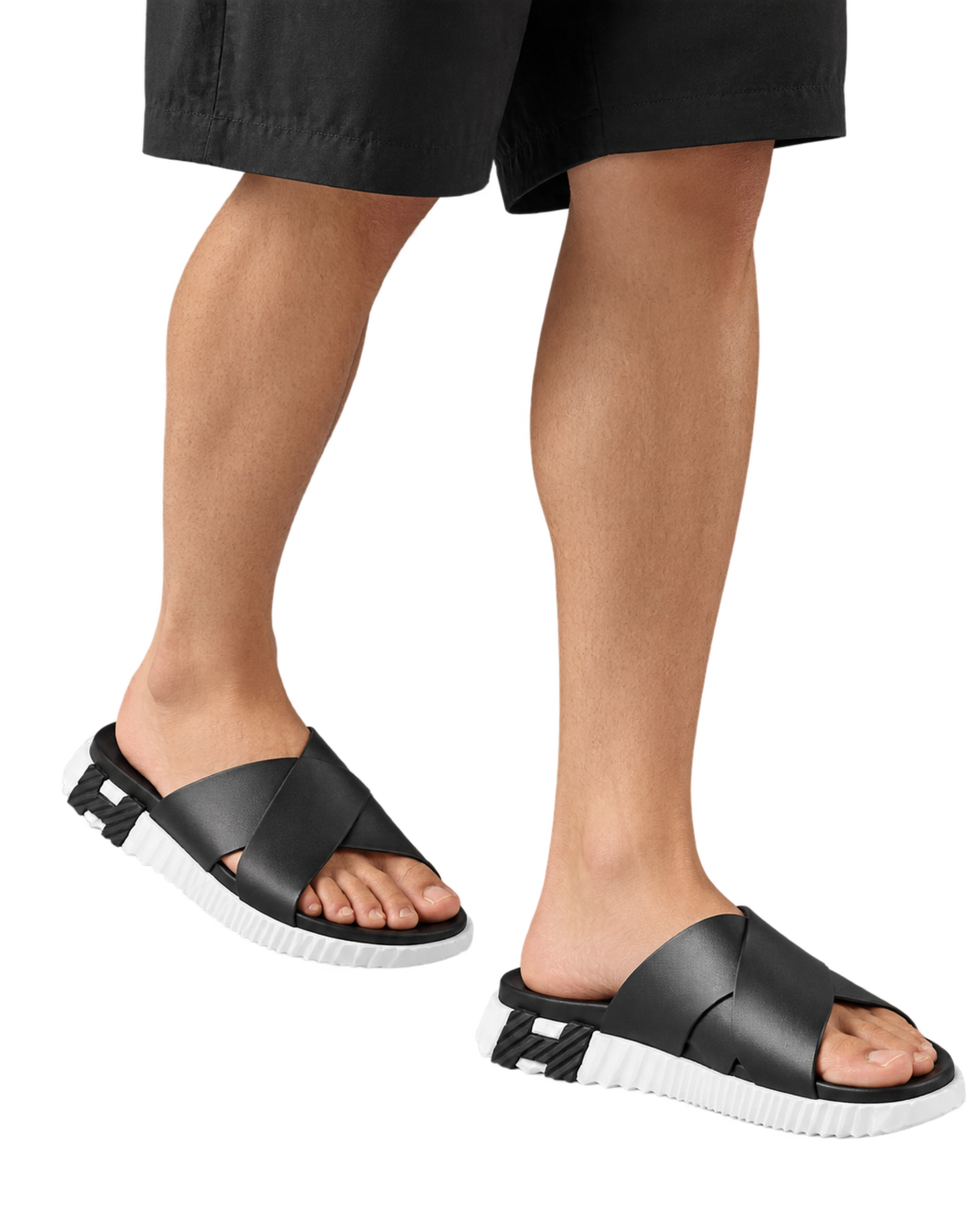 Infra sandal in Noir