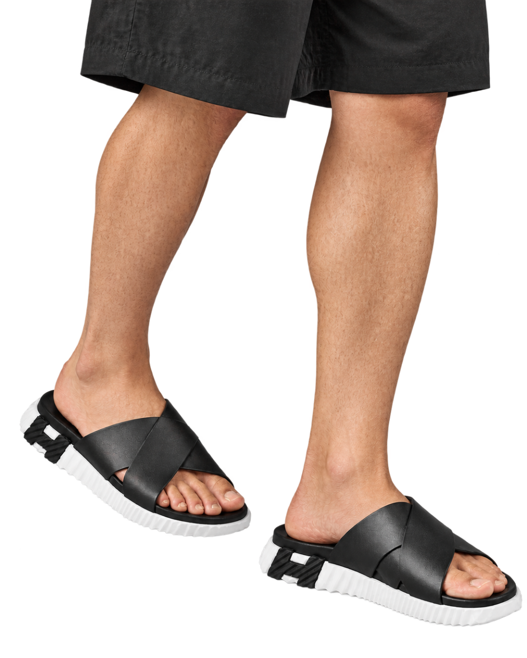 Infra sandal in Noir