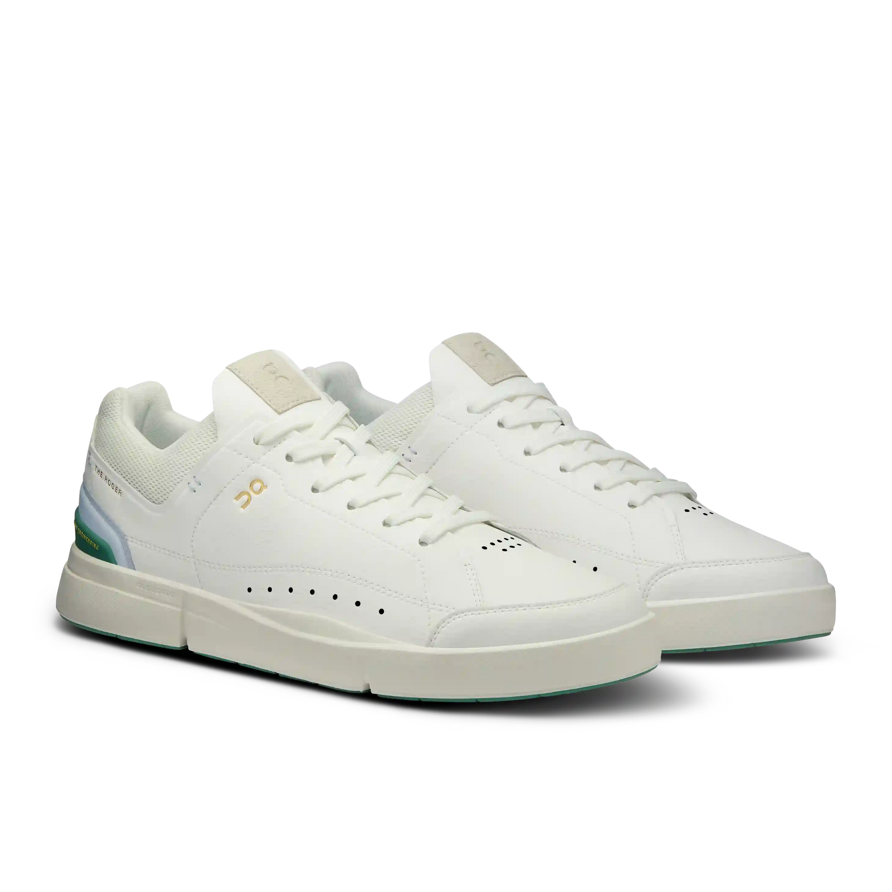 THE ROGER Centre Court White Green On Running