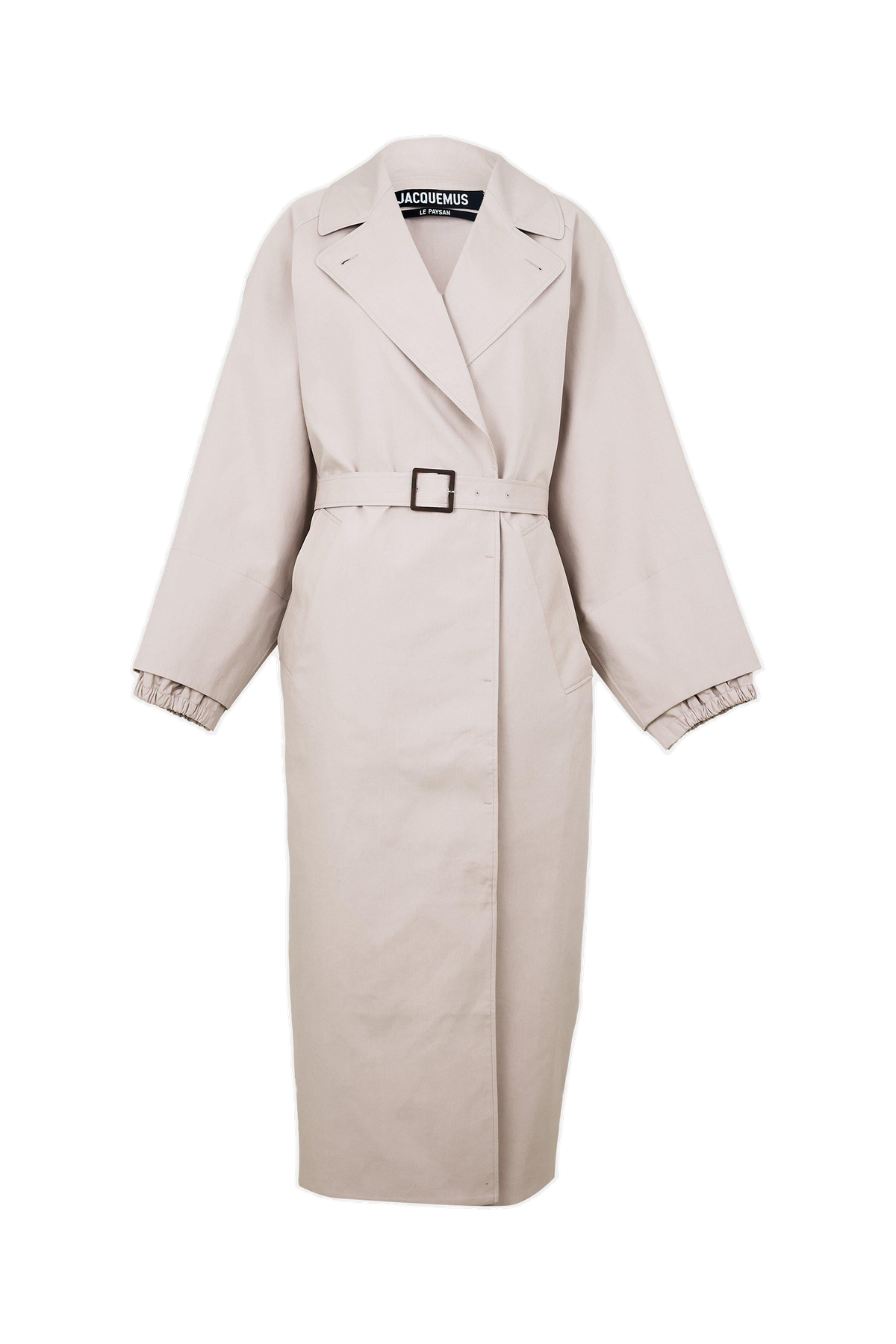 Jacquard Mid-Length Textured Trench Coat