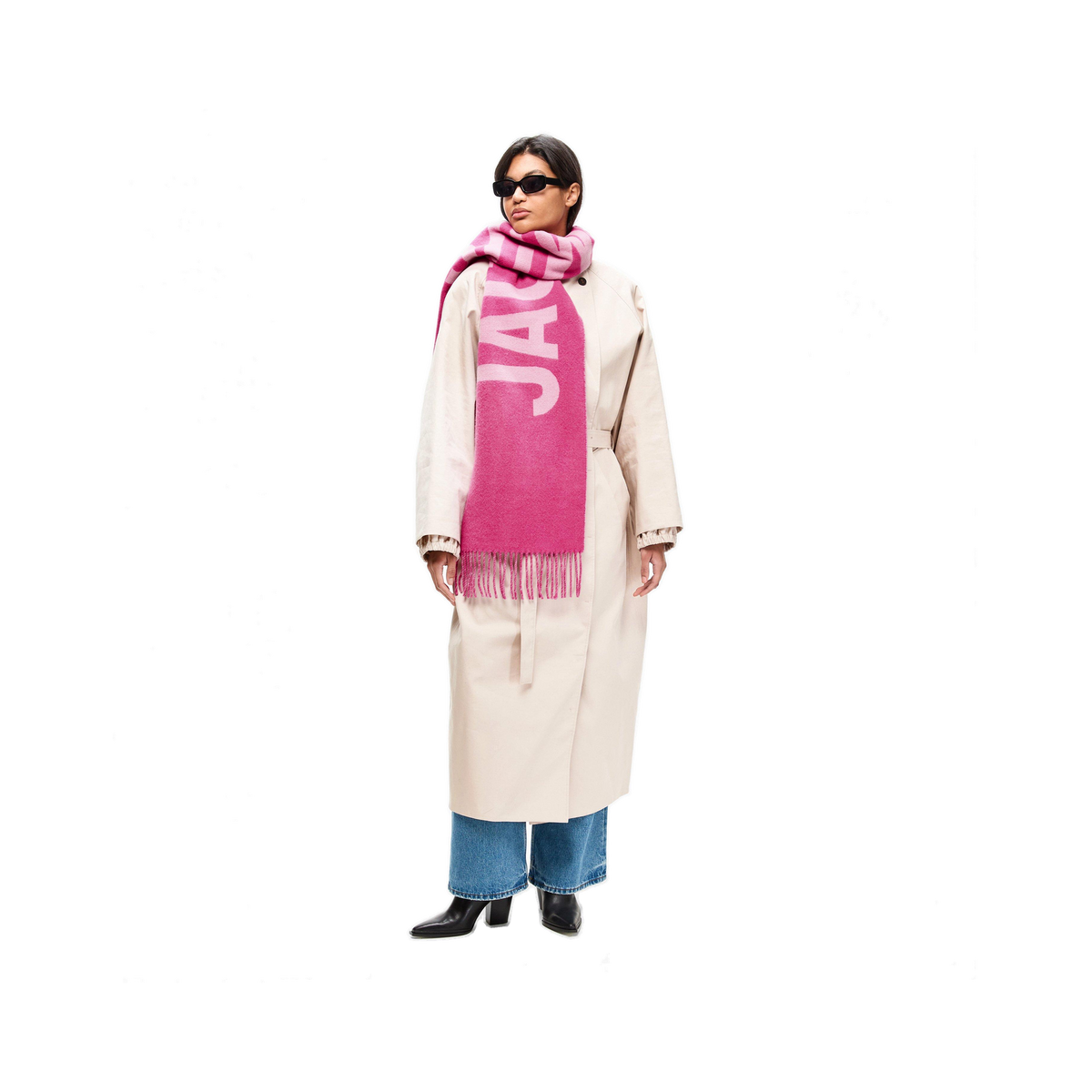 Jacquard Wool L'Écharpe Scarf