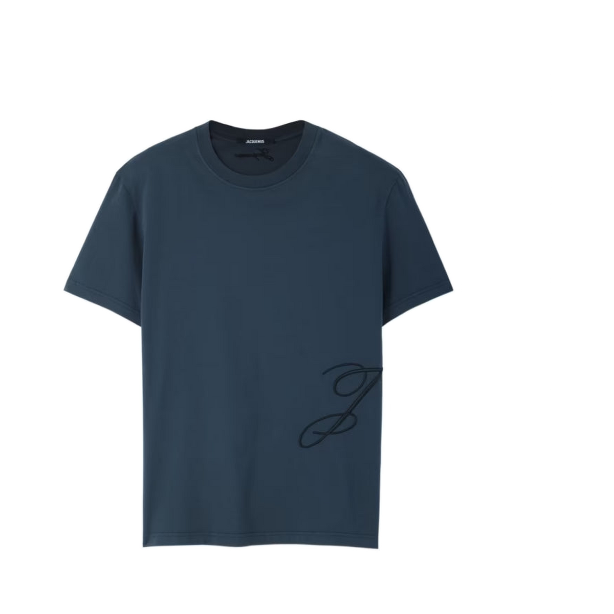 Jacquemus Blue Embroidered Logo T-shirt