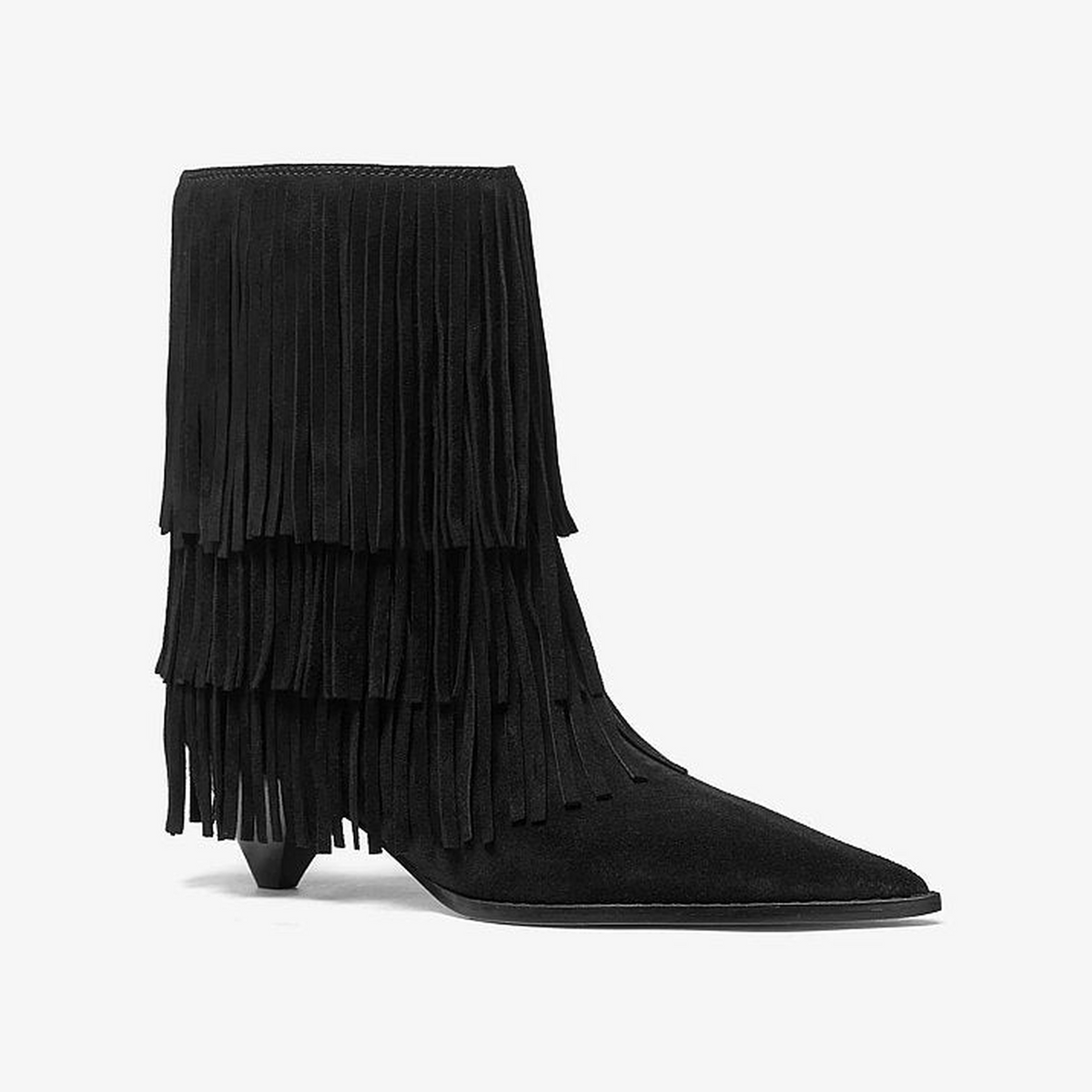 Jayla Suede Fringed Ankle Boot