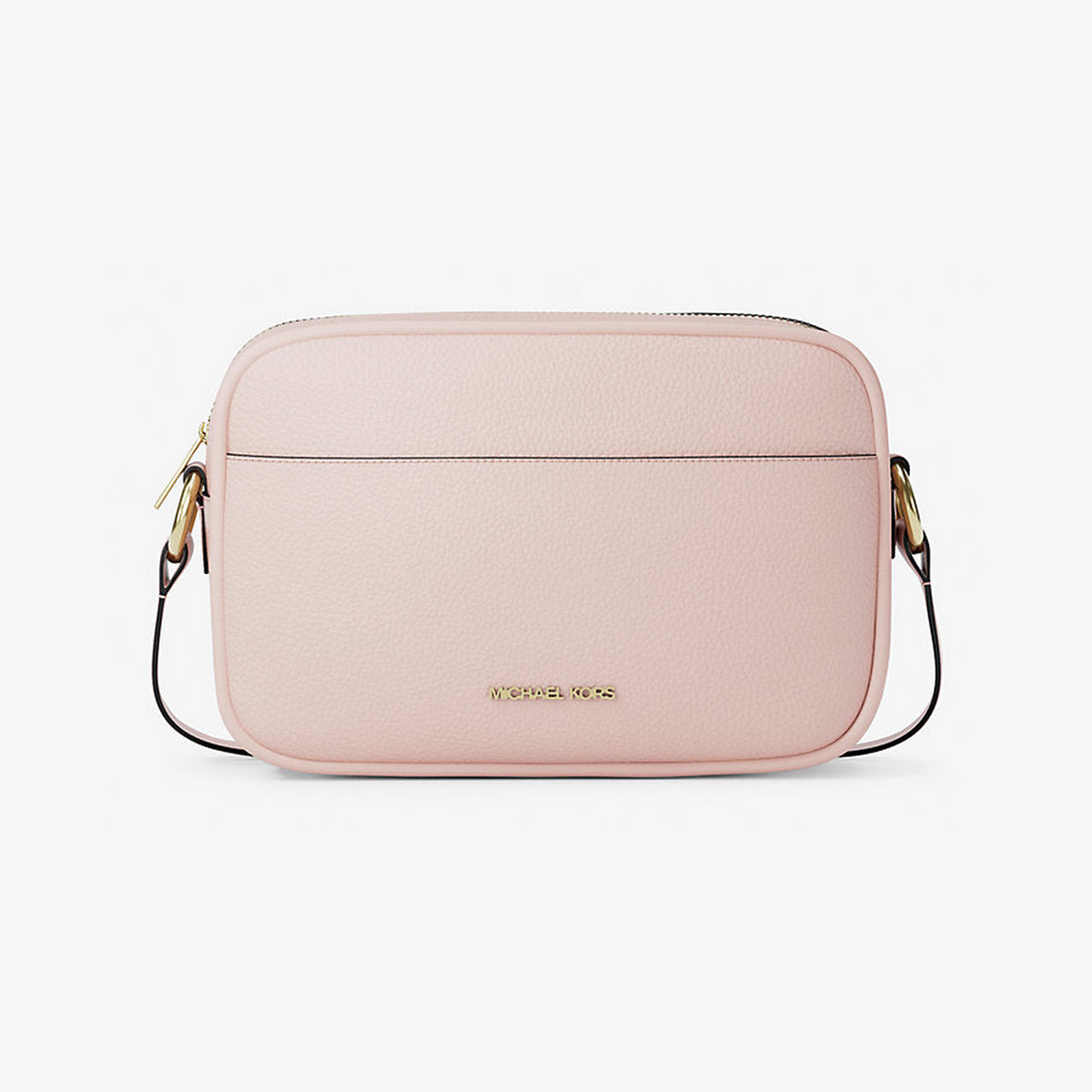 Jet Set Large Pebbled Leather Camera Crossbody Bag