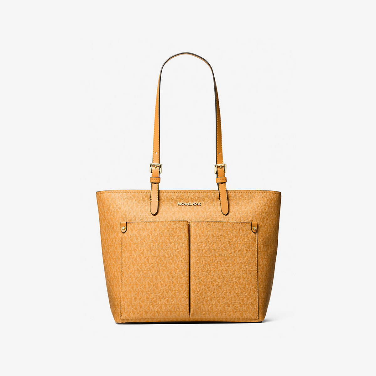 Jet Set Medium Signature Logo Pocket Tote Bag