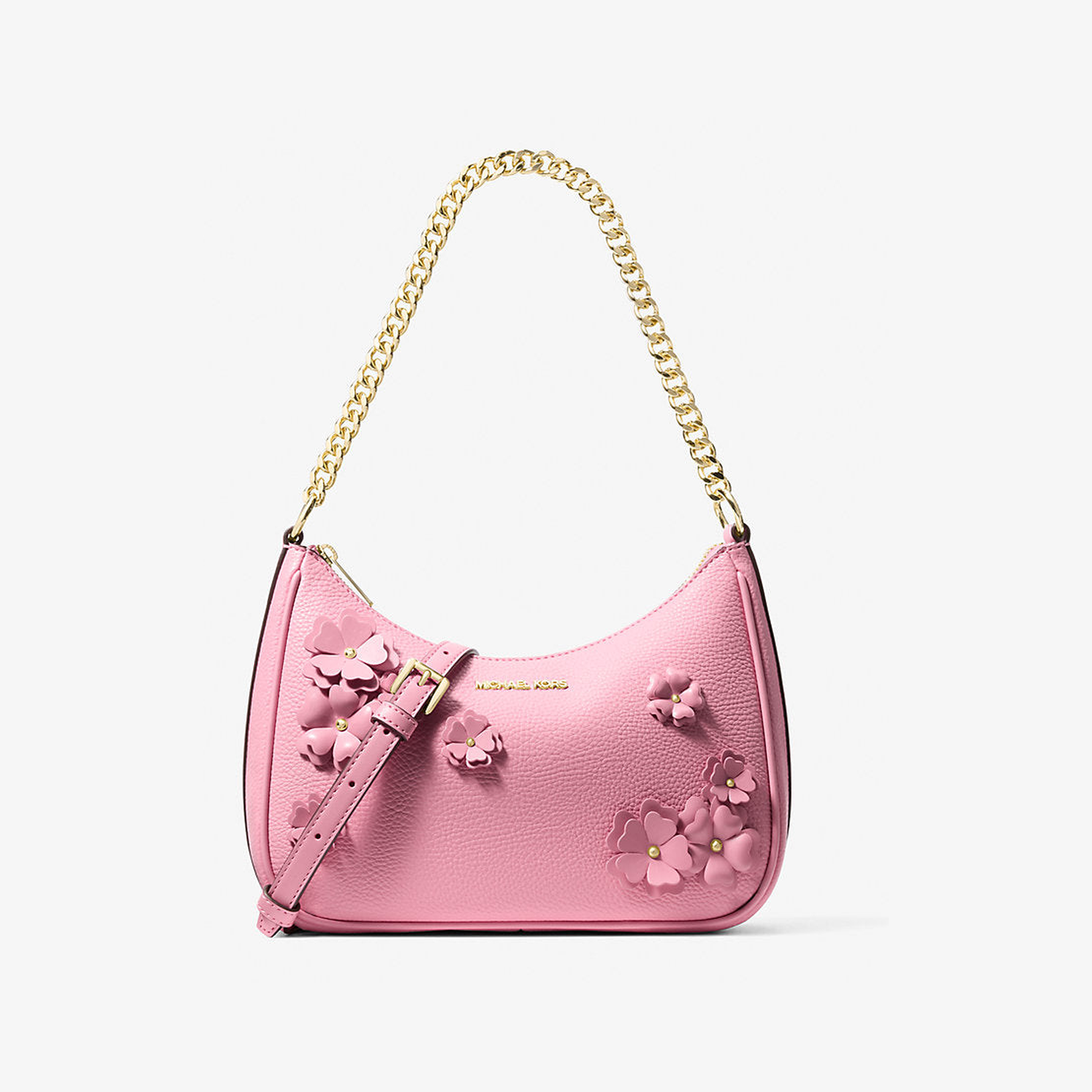 Jet Set Travel Large Floral Embellished Convertible Crossbody Bag