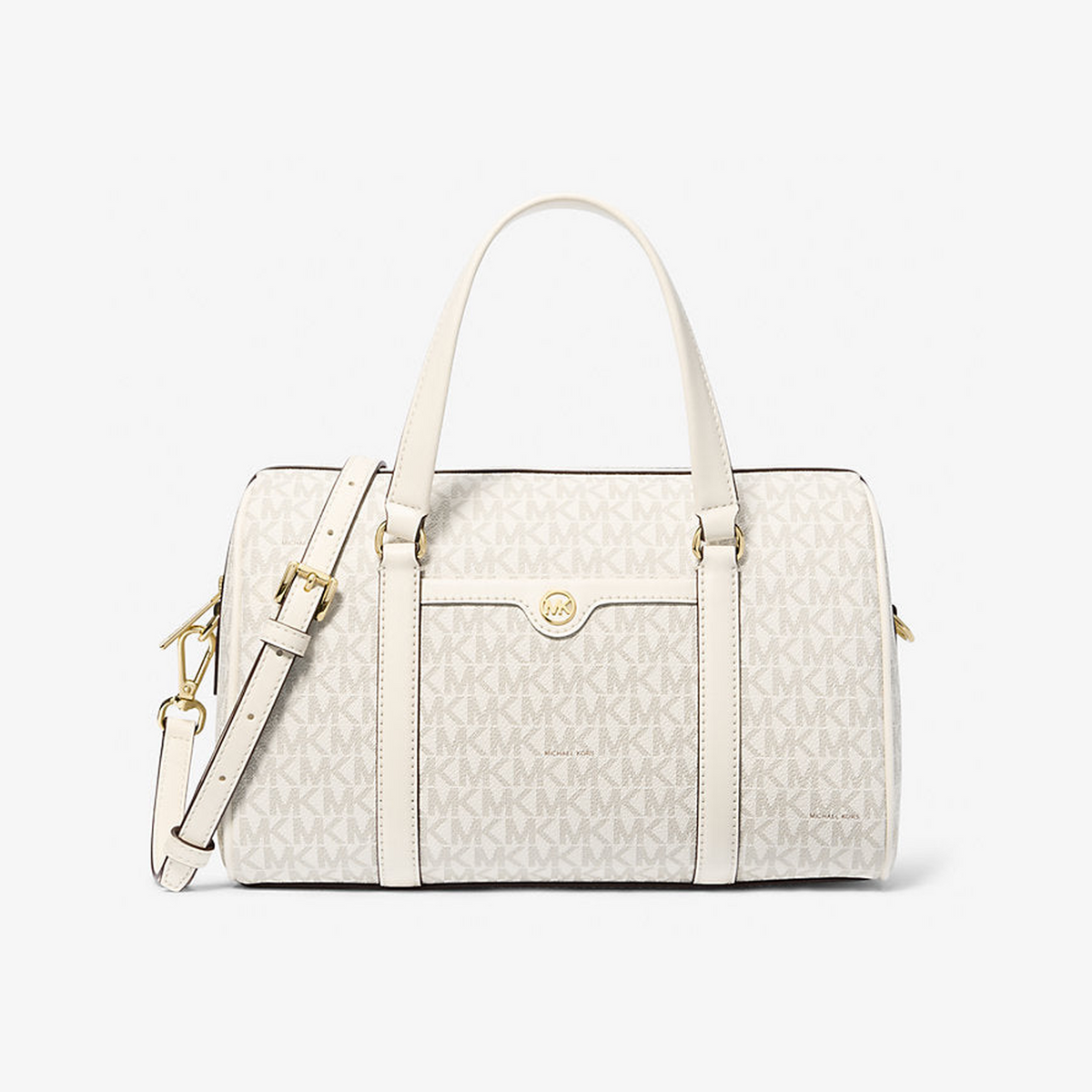 Jet Set Travel Medium Signature Logo Duffel Crossbody Bag
