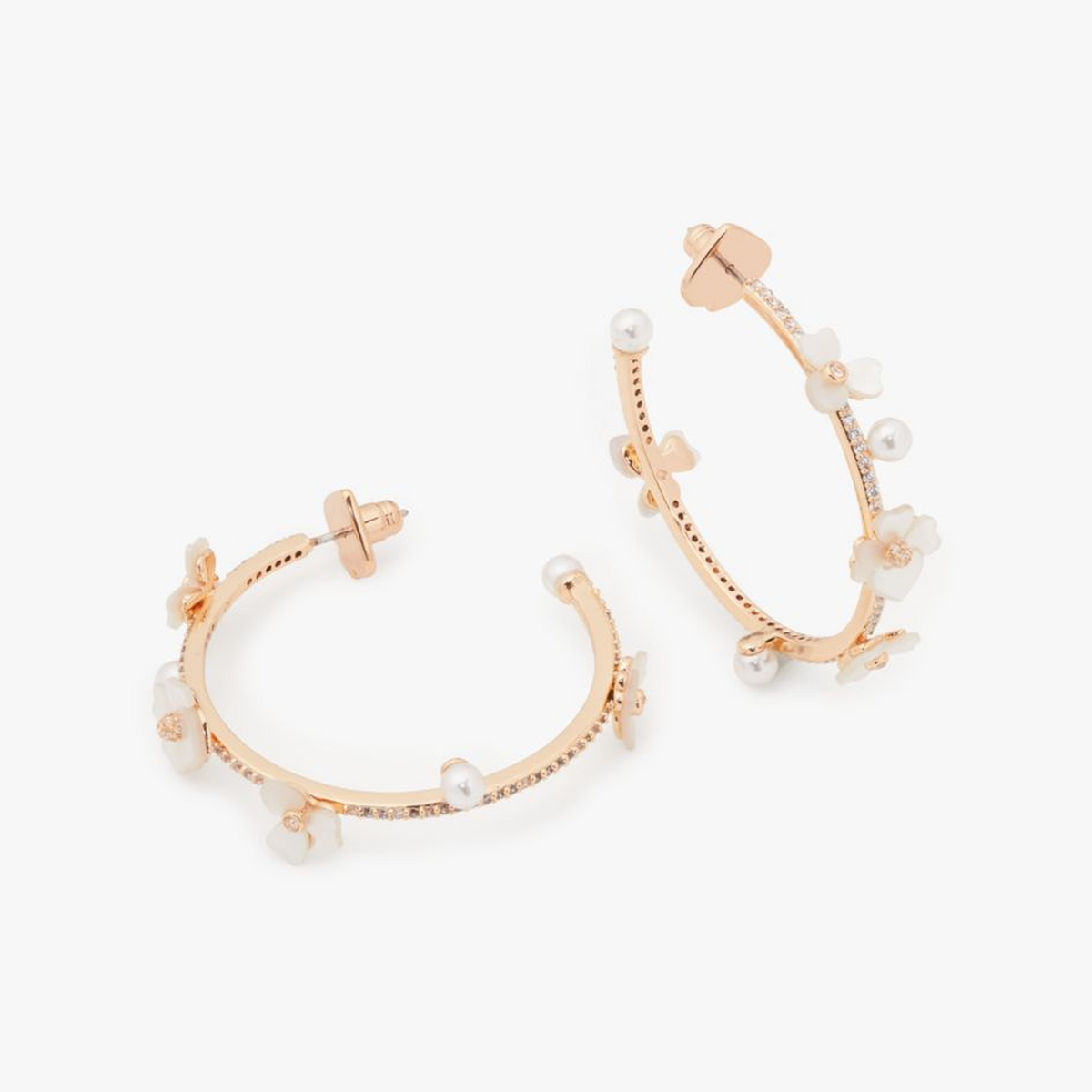 Precious Pansy Scatter Hoops
