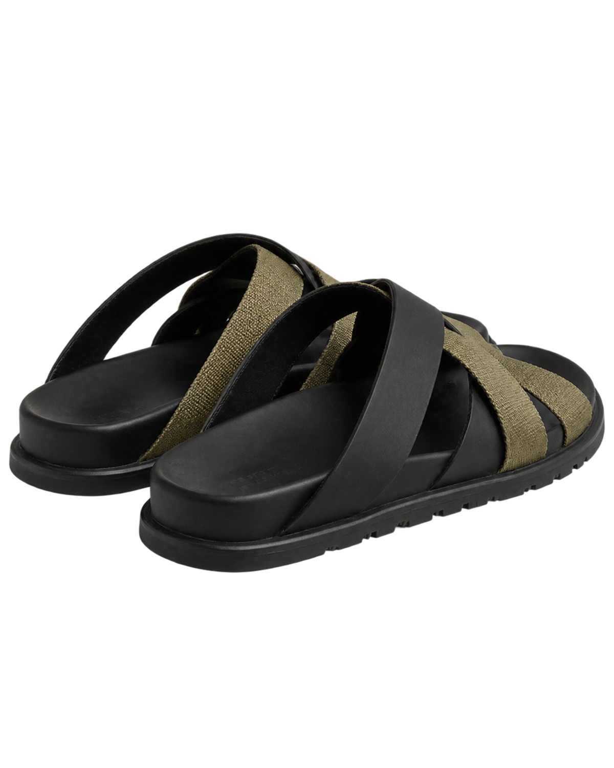 Kazimir sandal in Noir / Vert Toundra