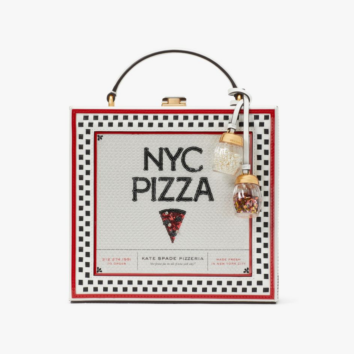 Slice 3d Pizza Box Top-handle Bag