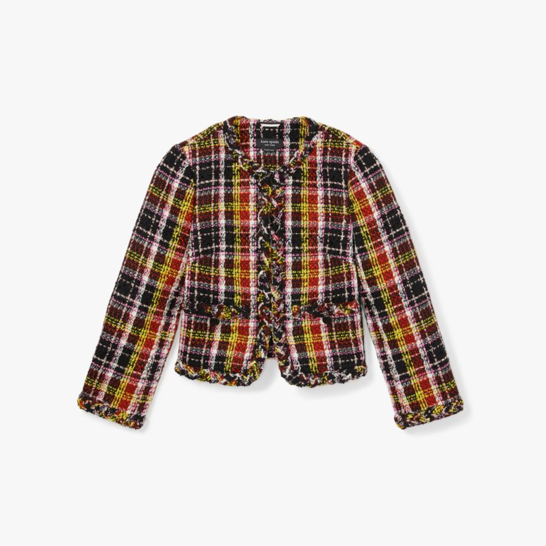 Art Plaid Tweed Jacket
