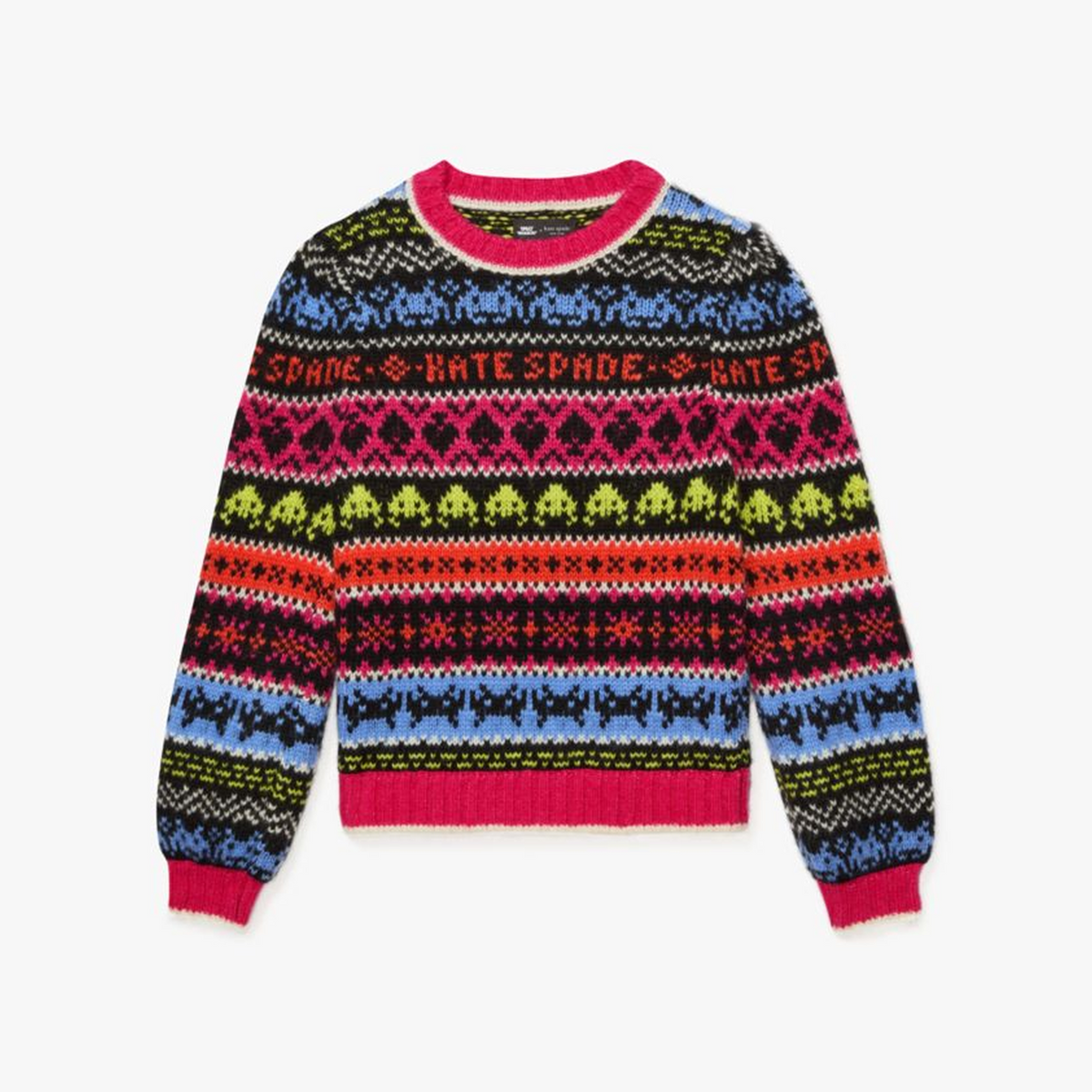 Space Invaders X Kate Spade New York Fair Isle Sweater