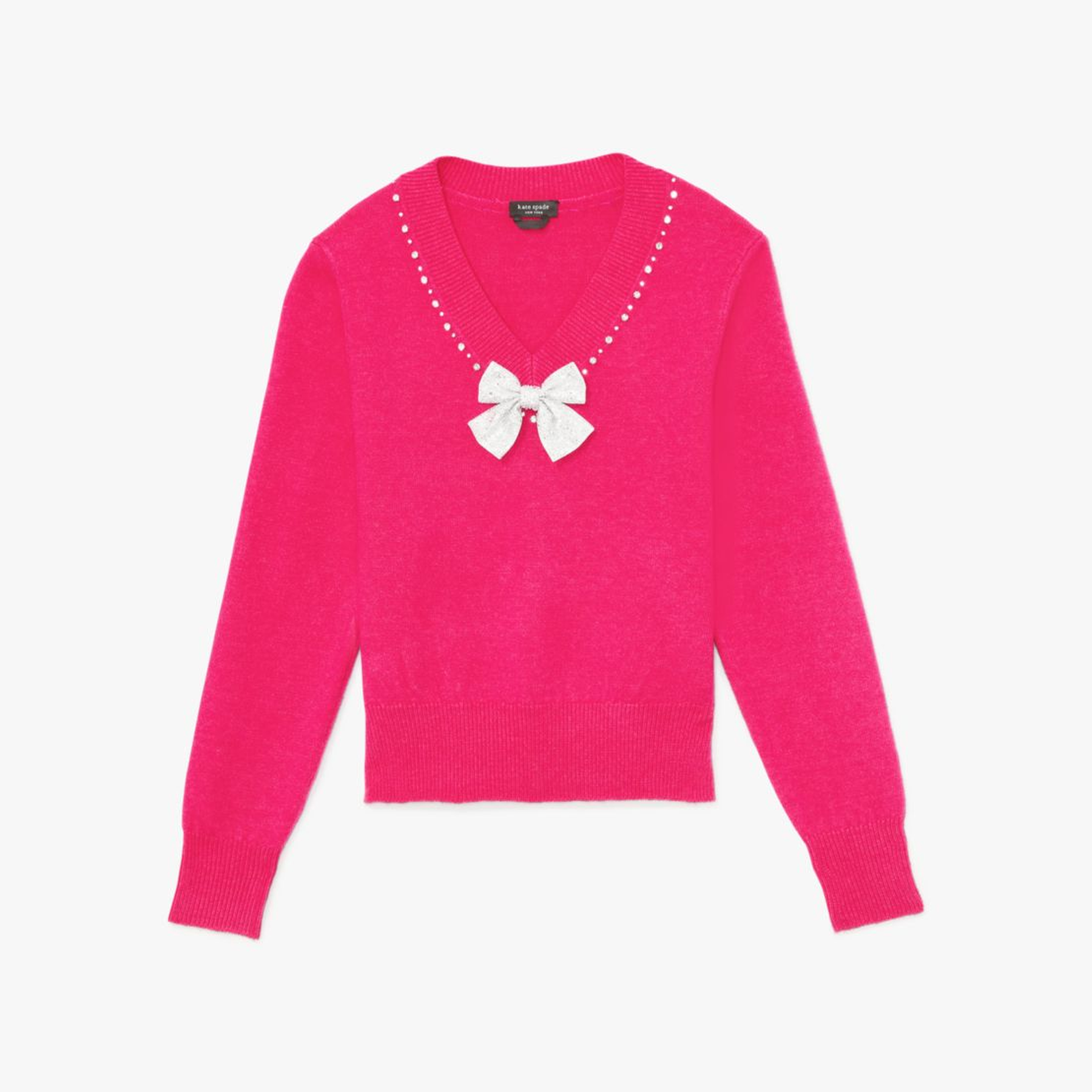 Embellished V-neck Sweater