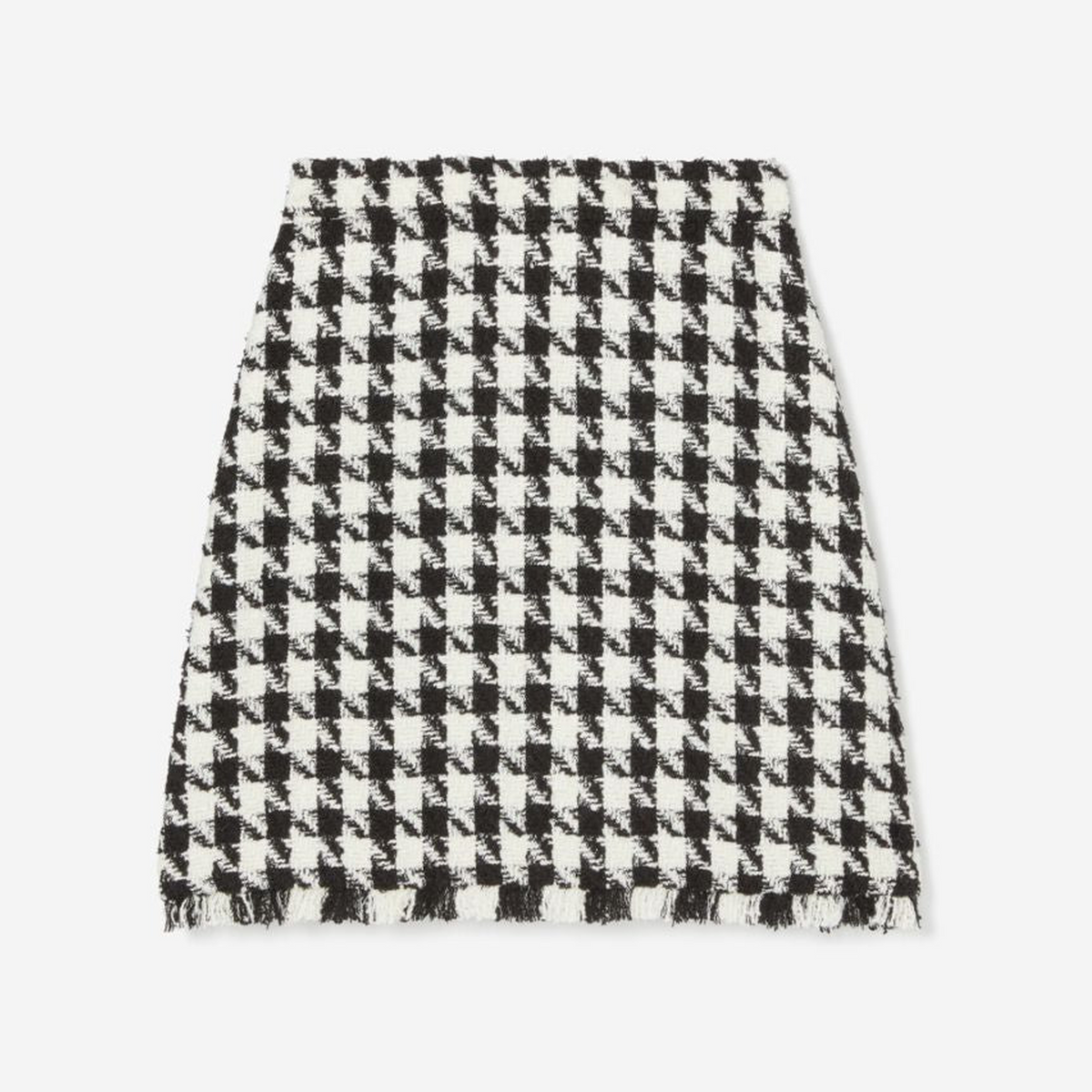 Houndstooth A-line Skirt
