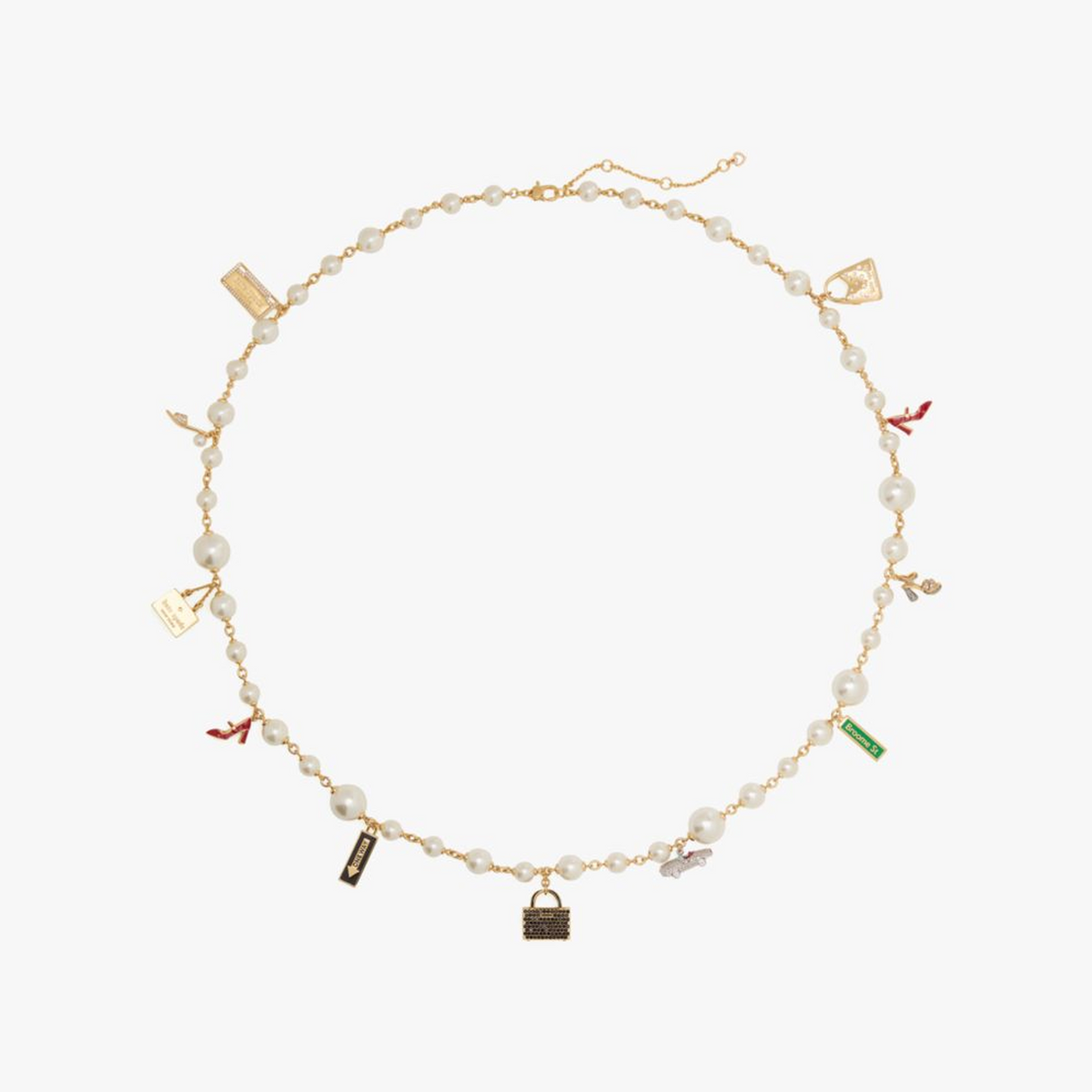 New York Minute Statement Charm Necklace