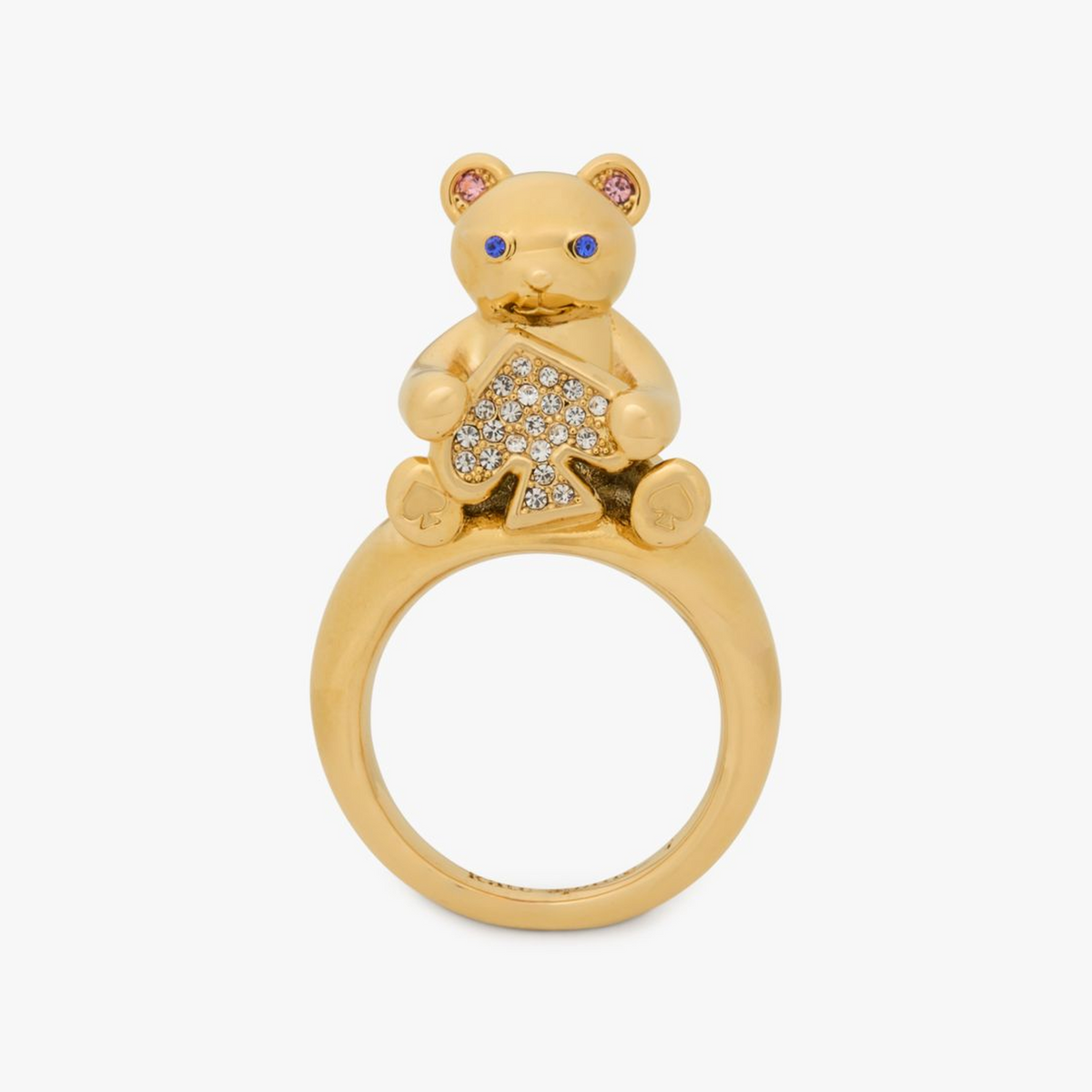 Oh What Fun Spade Teddy Bear Ring