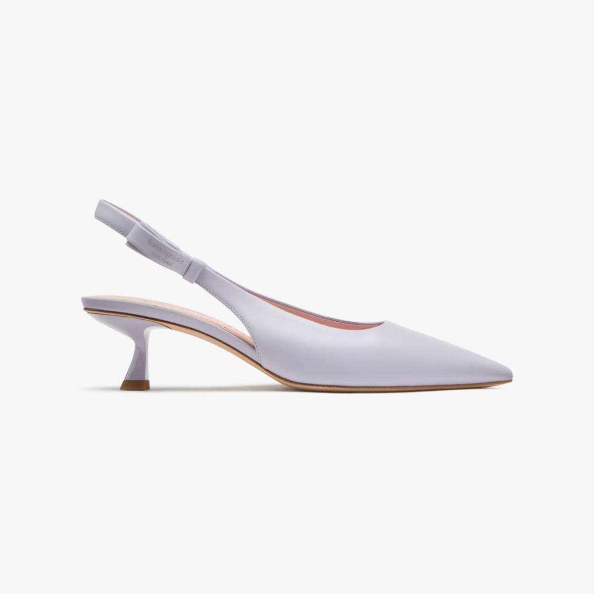Riley Slingback Smooth Leather Kitten Heel
