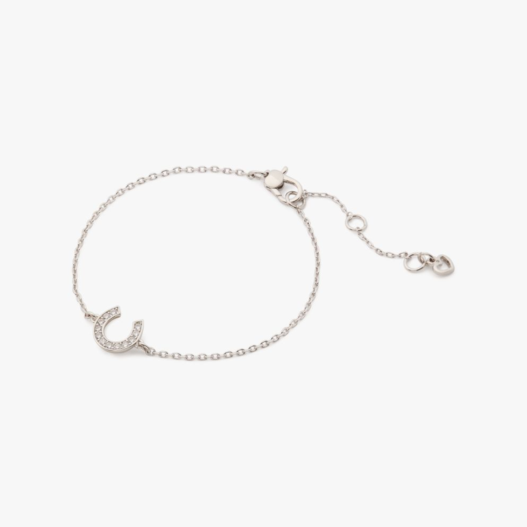 Lucky Charm Pavé Horseshoe Solitaire Bracelet