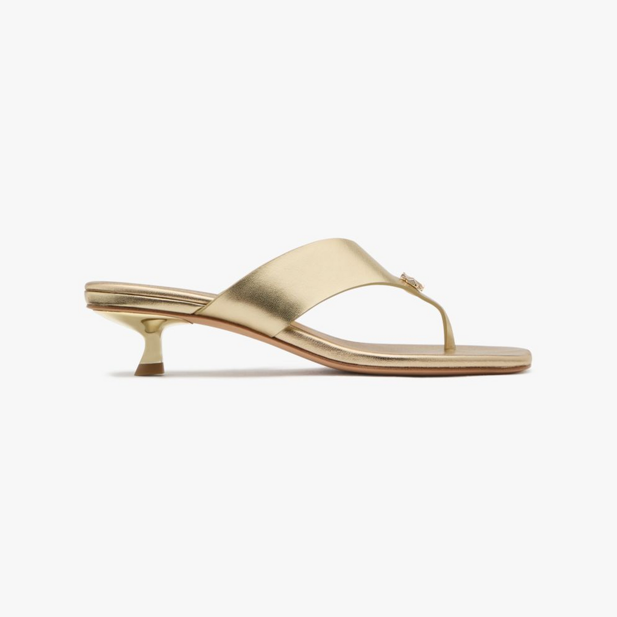 Spade Flower Kitten Heel Sandals