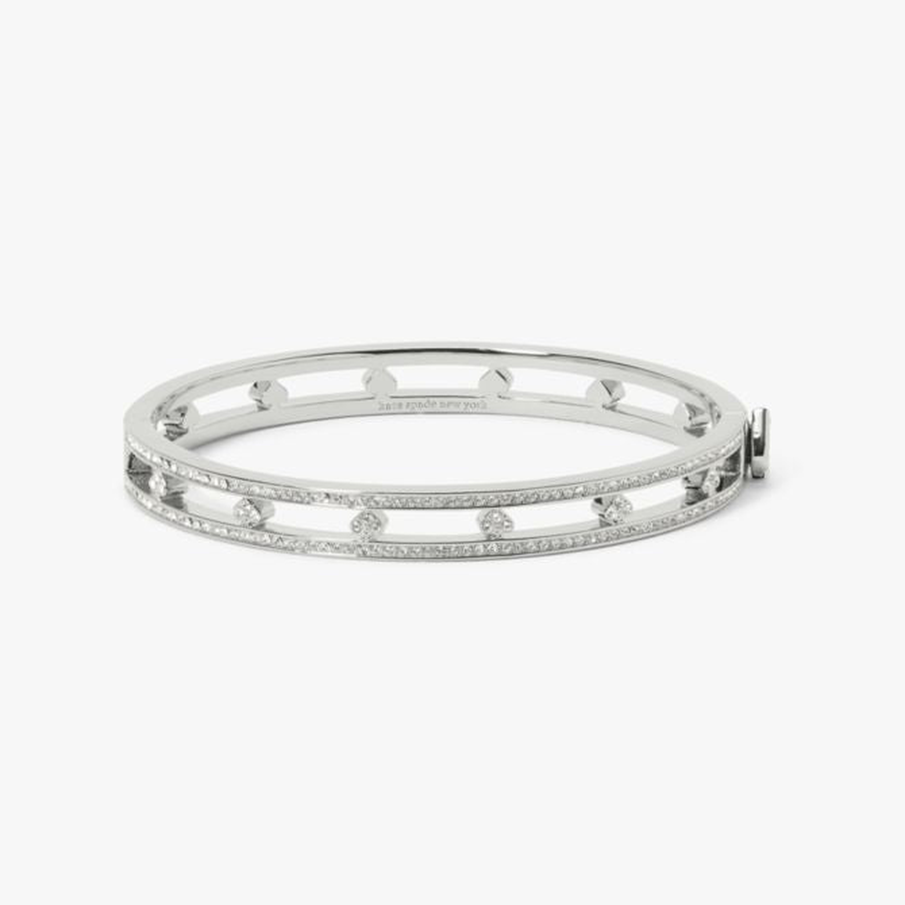 Cut To The Chase Pave Spade Hinge Bangle