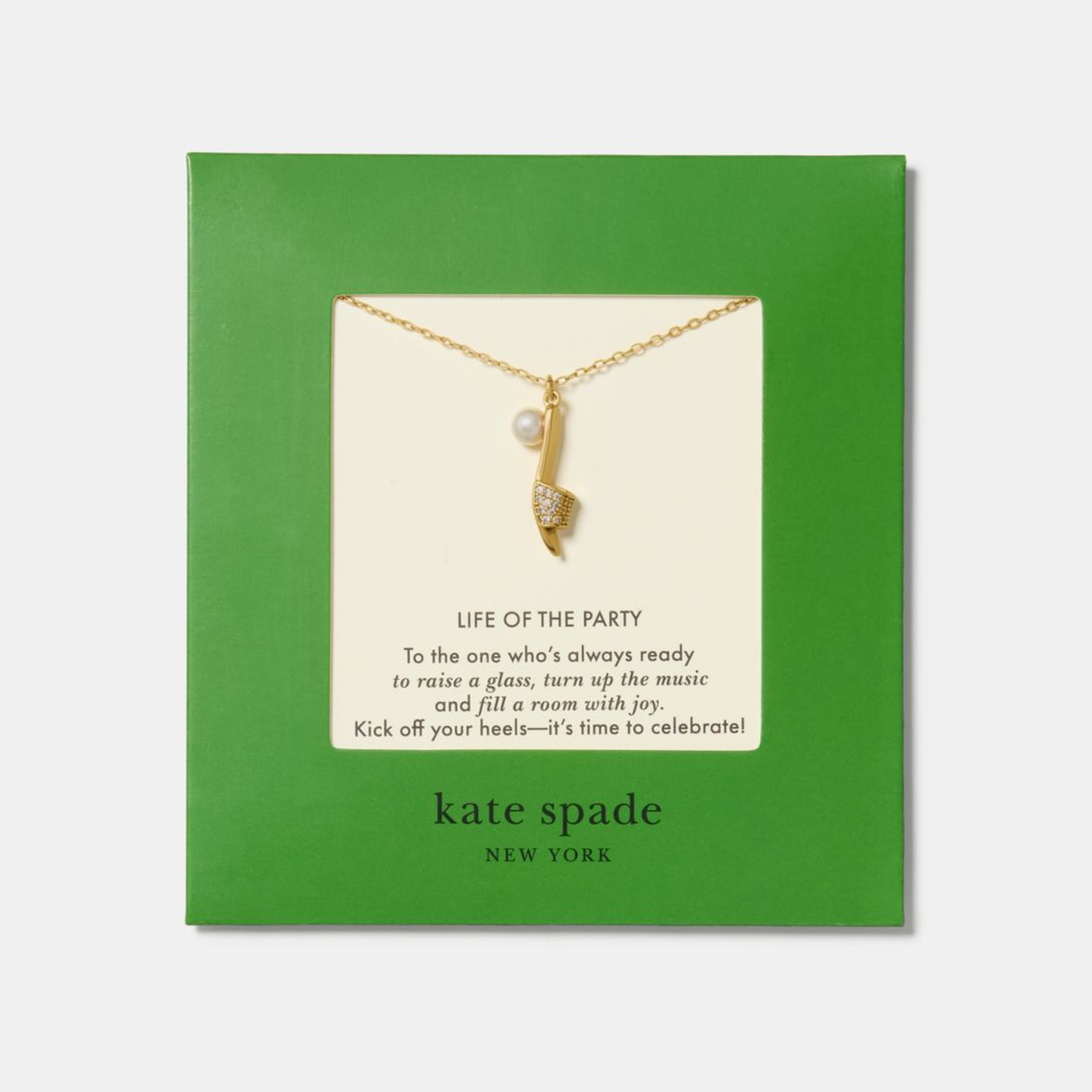 Life Of The Party Carded Pendant