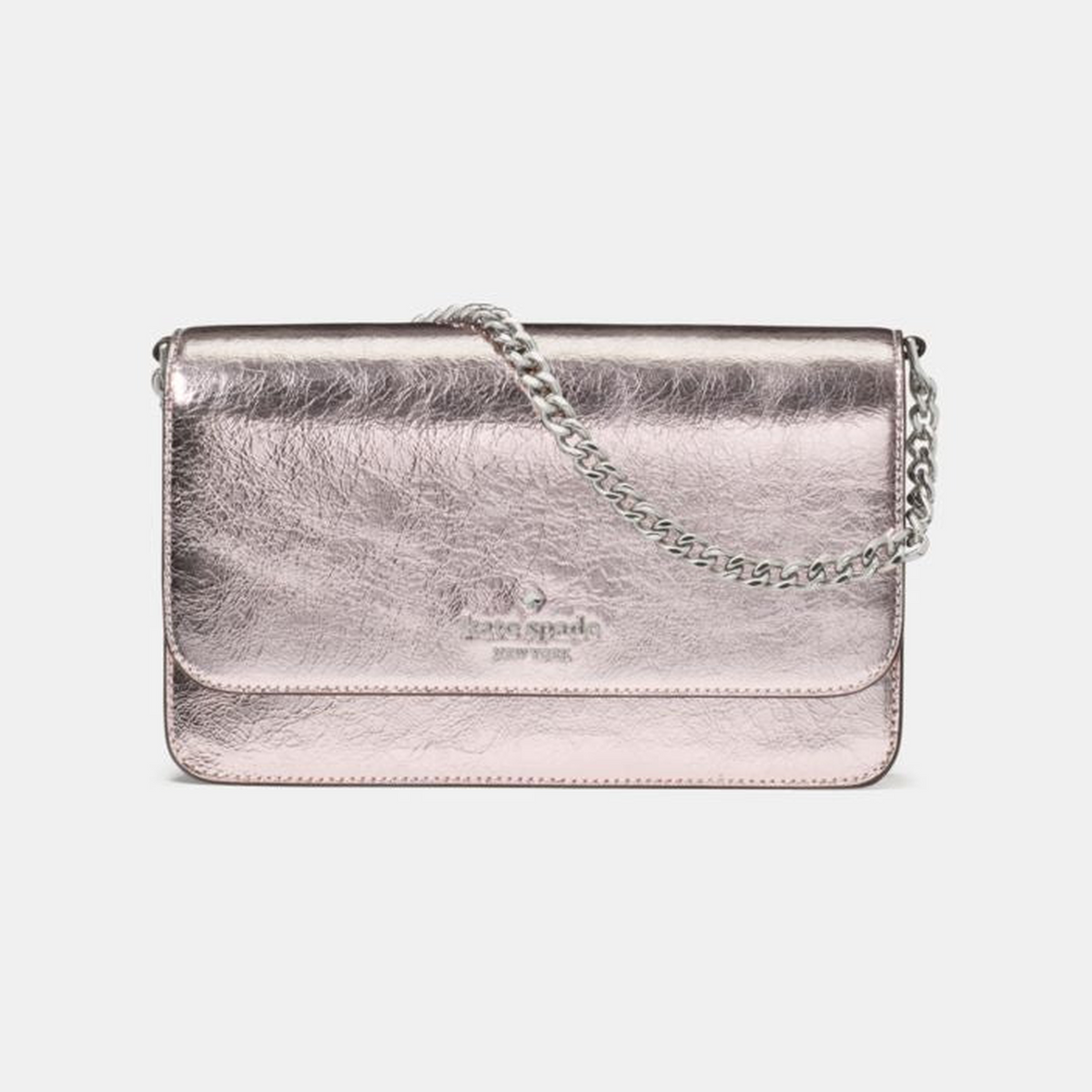 Madison Metallic Willow Mini Flap Crossbody