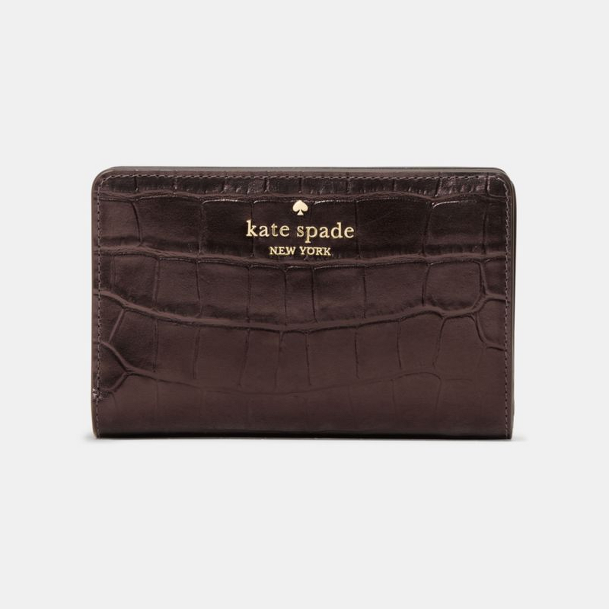 Madison Croc Embossed Medium Bifold Wallet