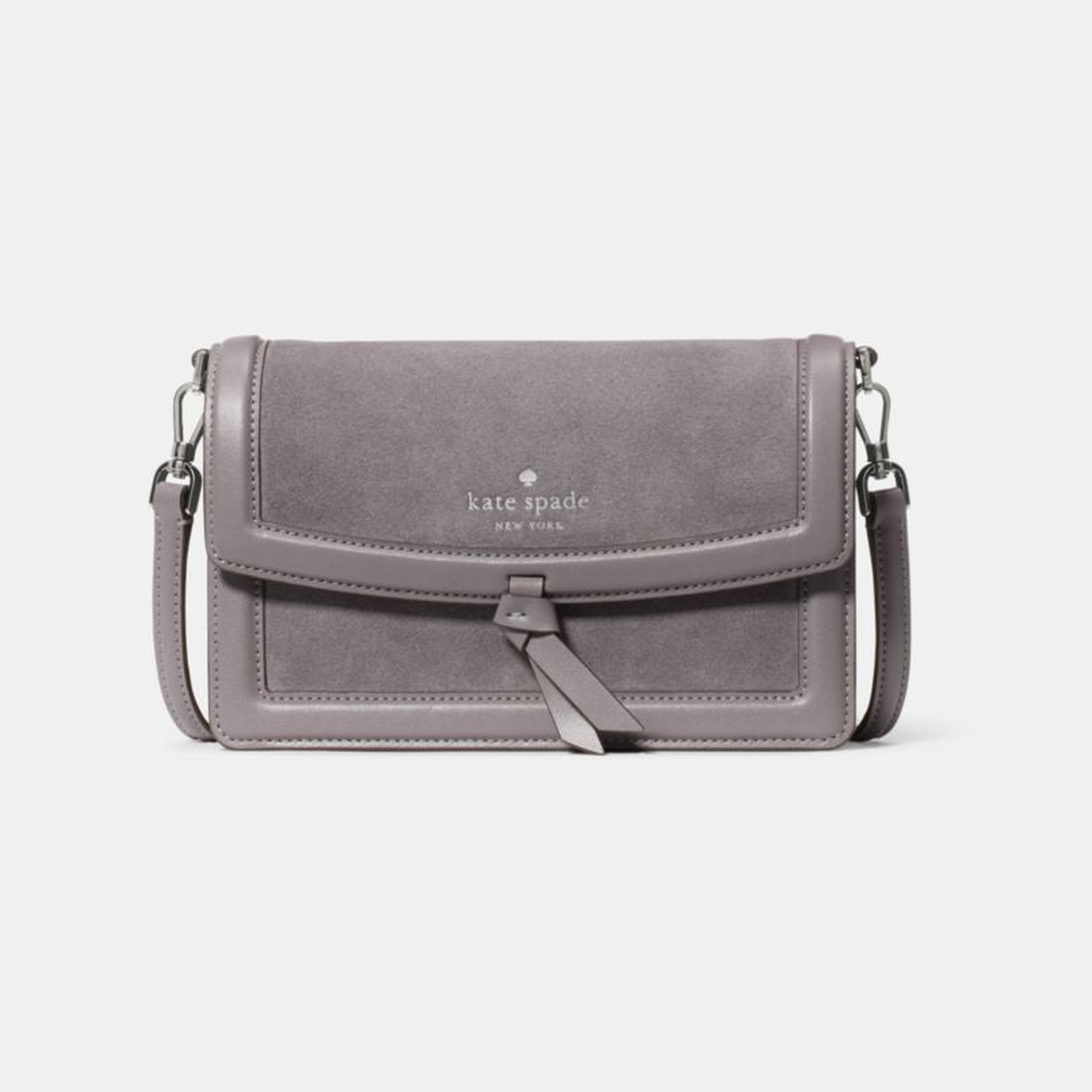 Knott Suede Mini Flap Crossbody