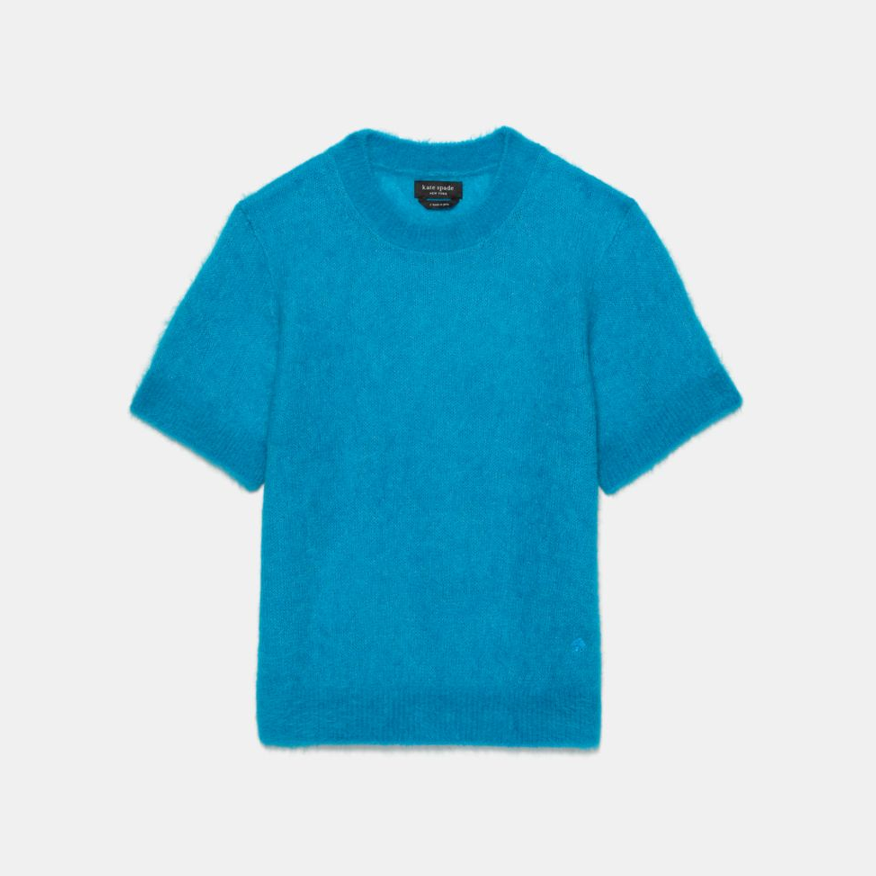 Fuzzy Short Sleeve Sweater