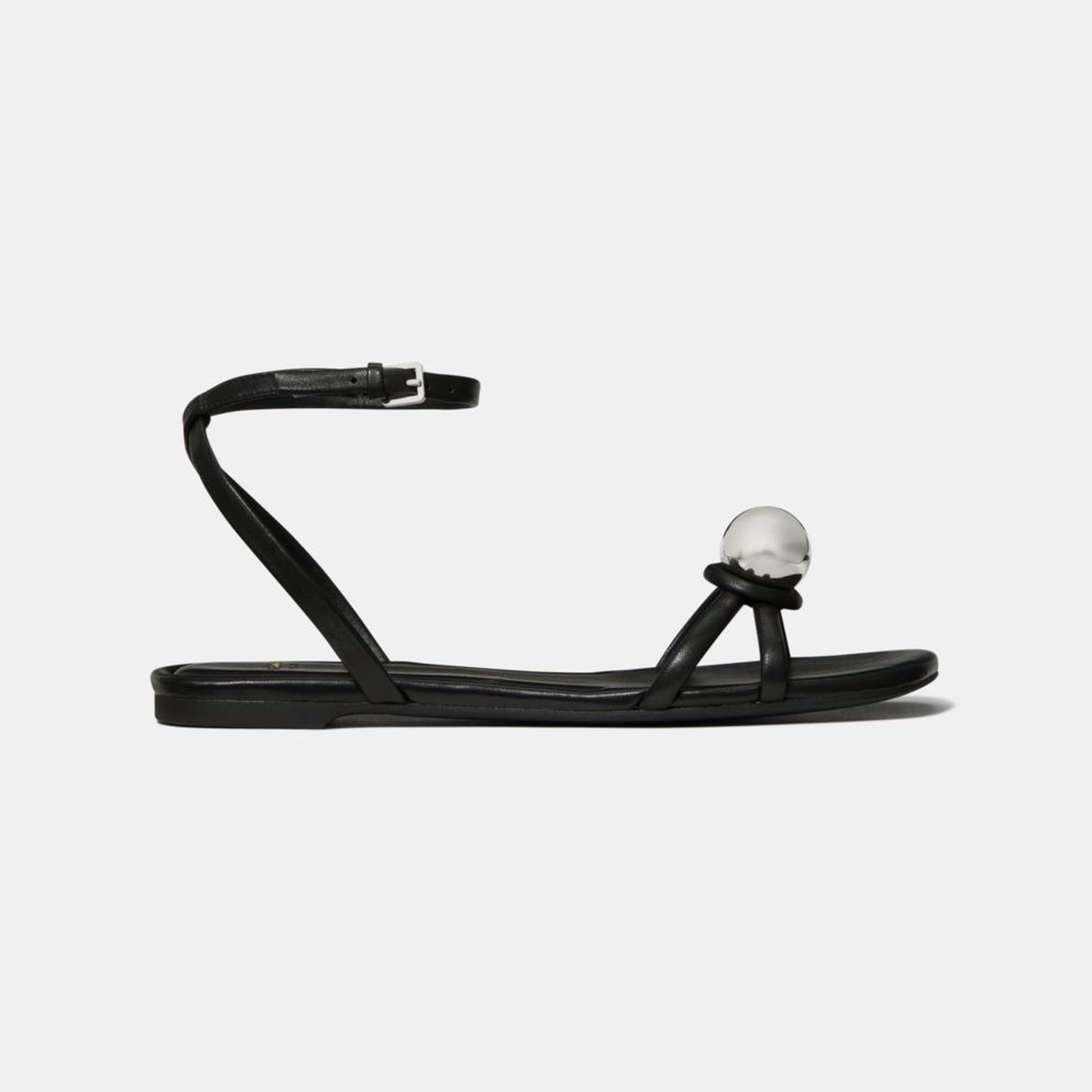 Harmony Smooth Leather Flat Sandal