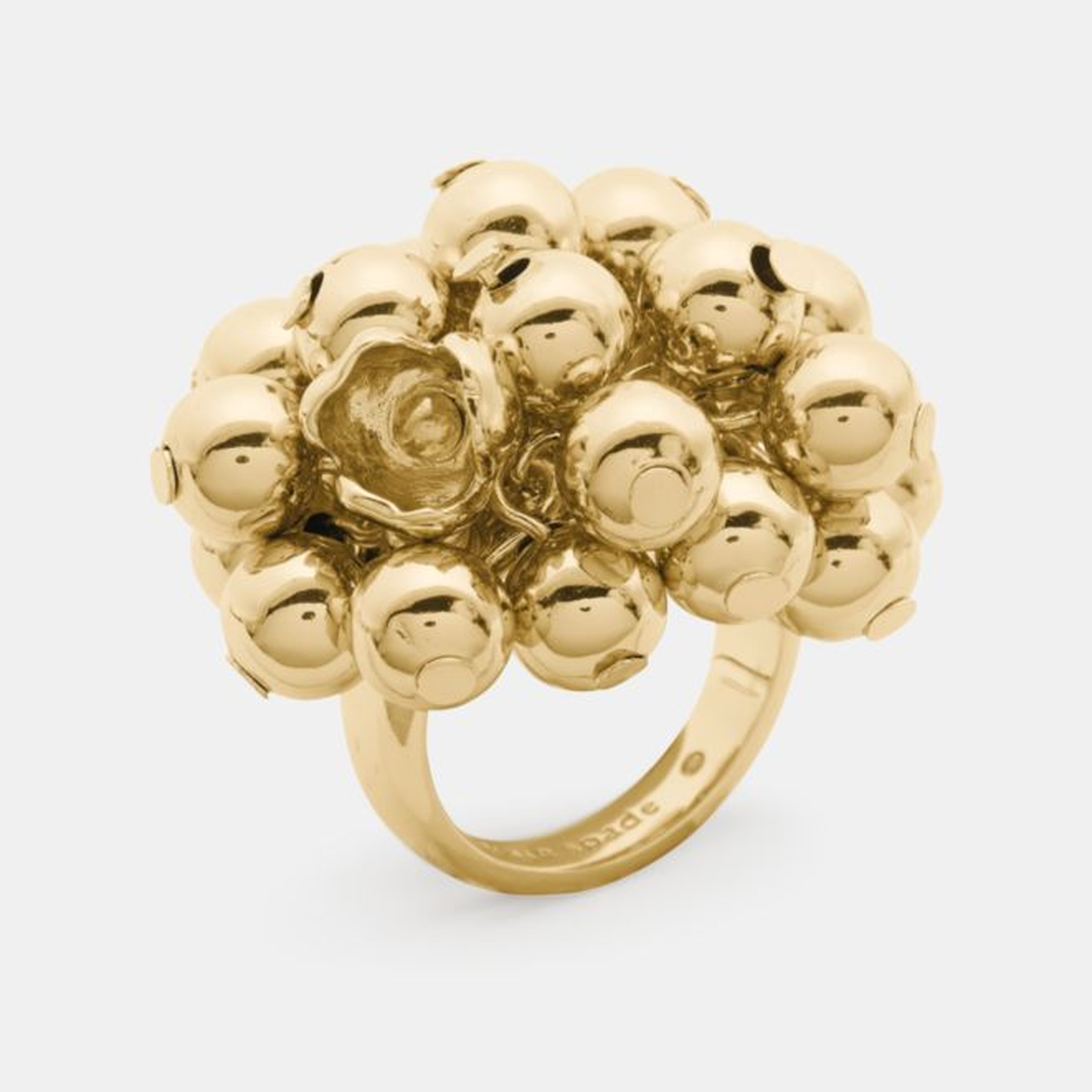 Golden Bloom Statement Ring