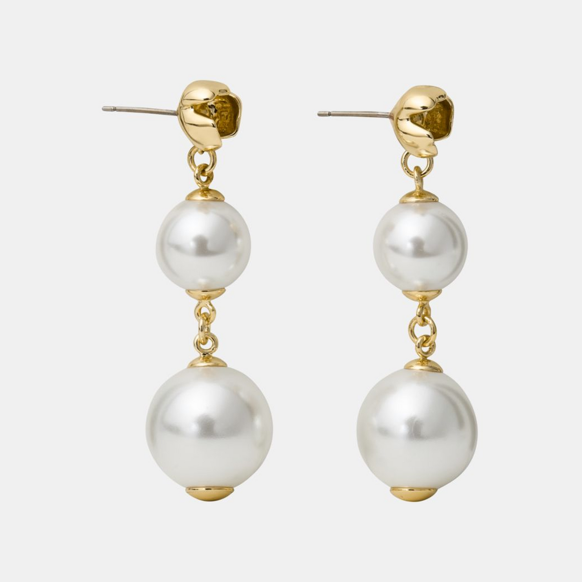 Golden Bloom Linear Earrings