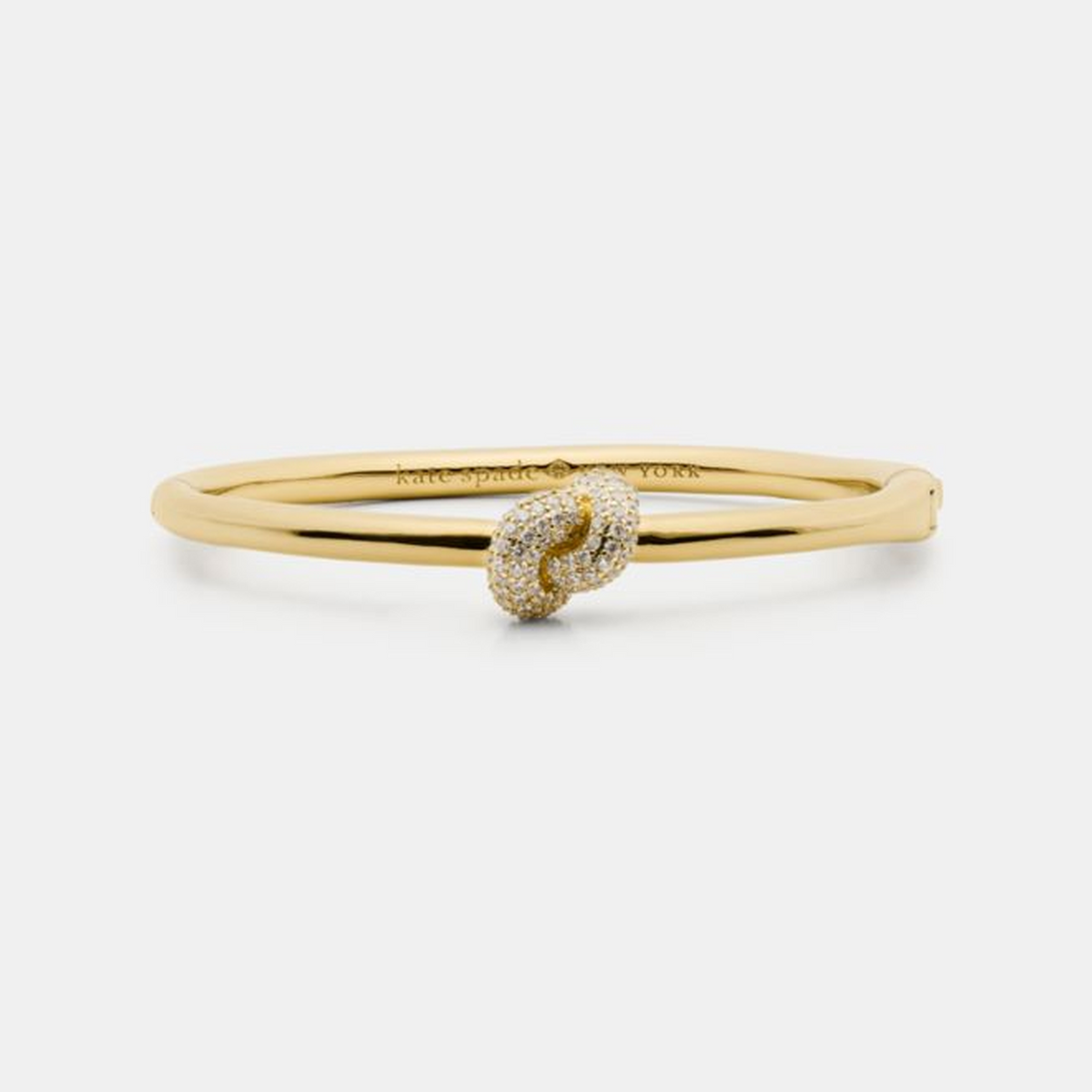 Sailor's Knot Pave Hinge Bangle