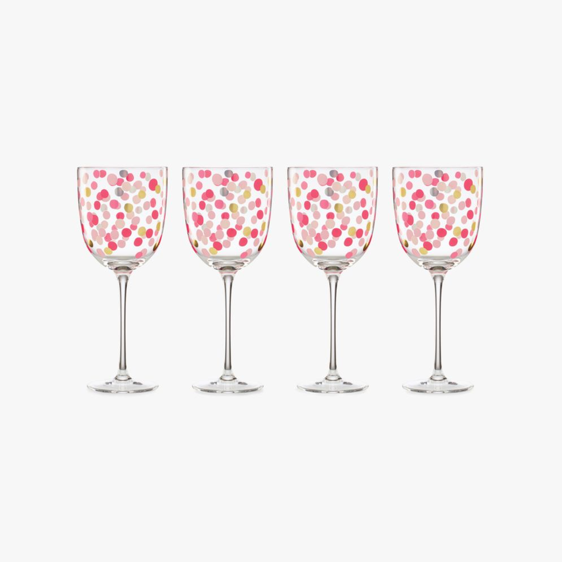 It's Raining Confetti Wine Glass Set