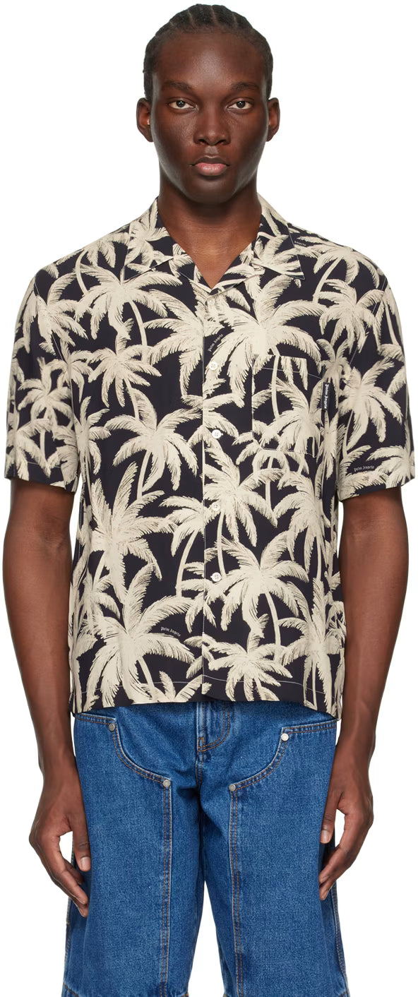 Black Palms Allover Shirt