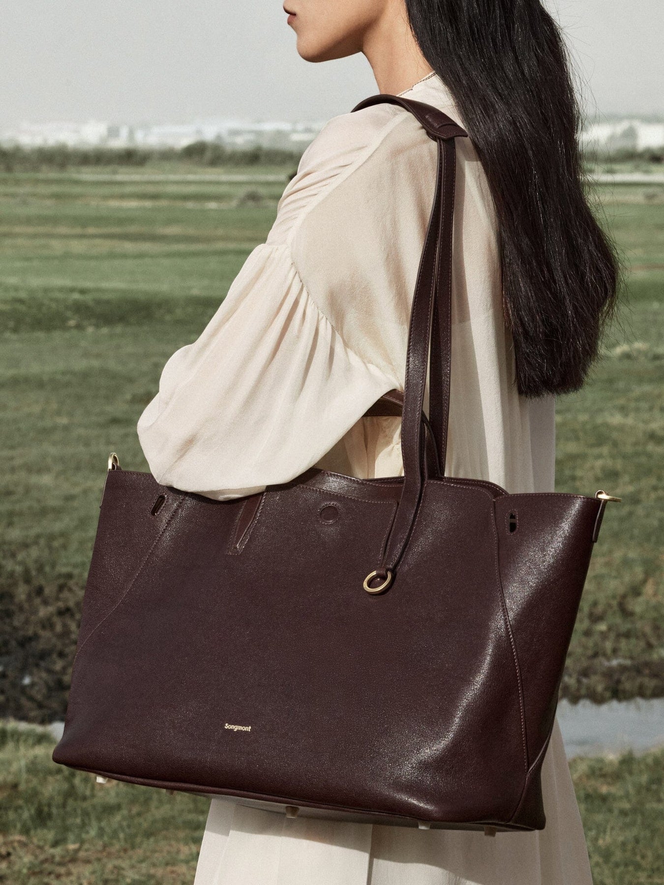 Songmont Large Yore Tote Bag - Raisin