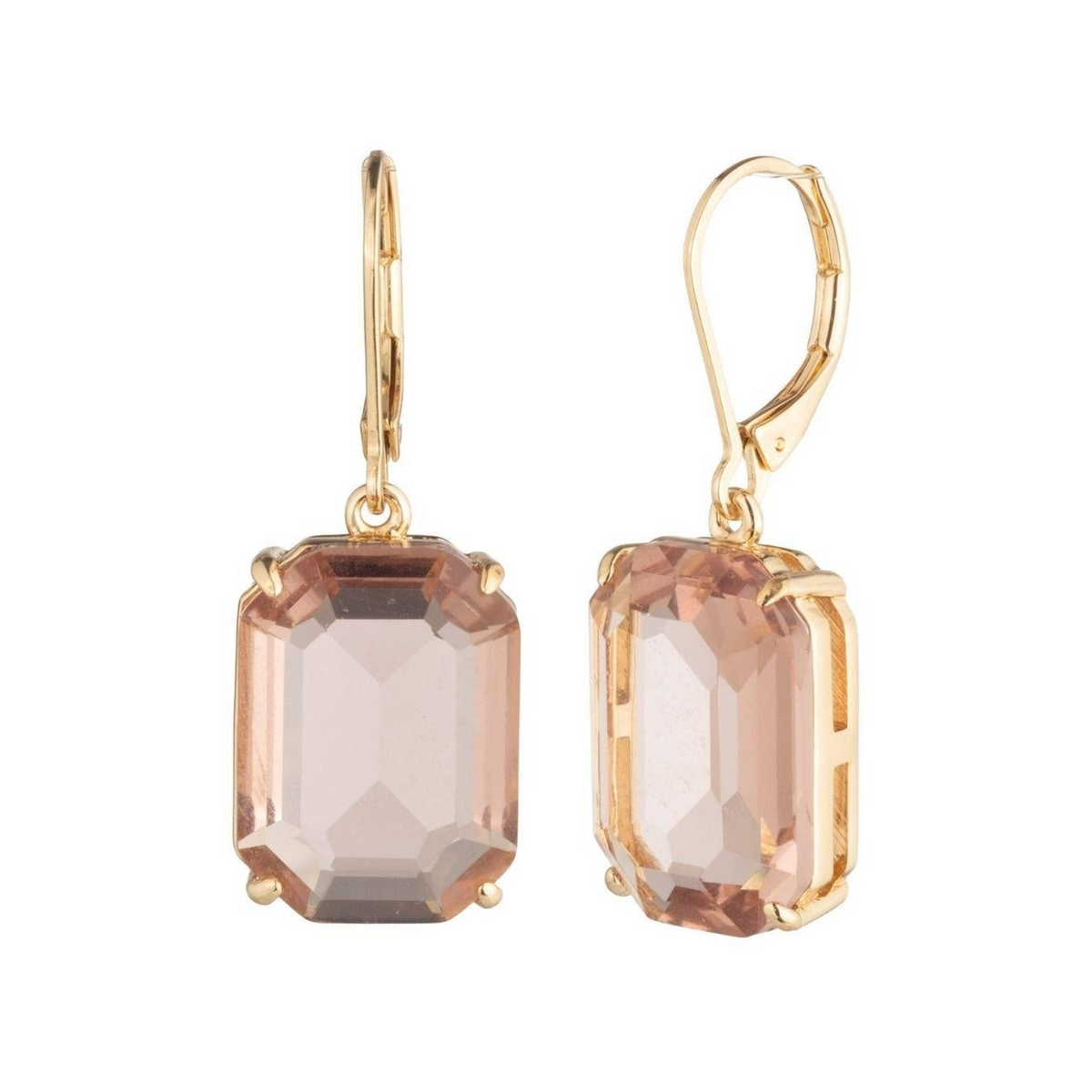 Lauren Ralph Lauren Gold & Rose Drop Earrings