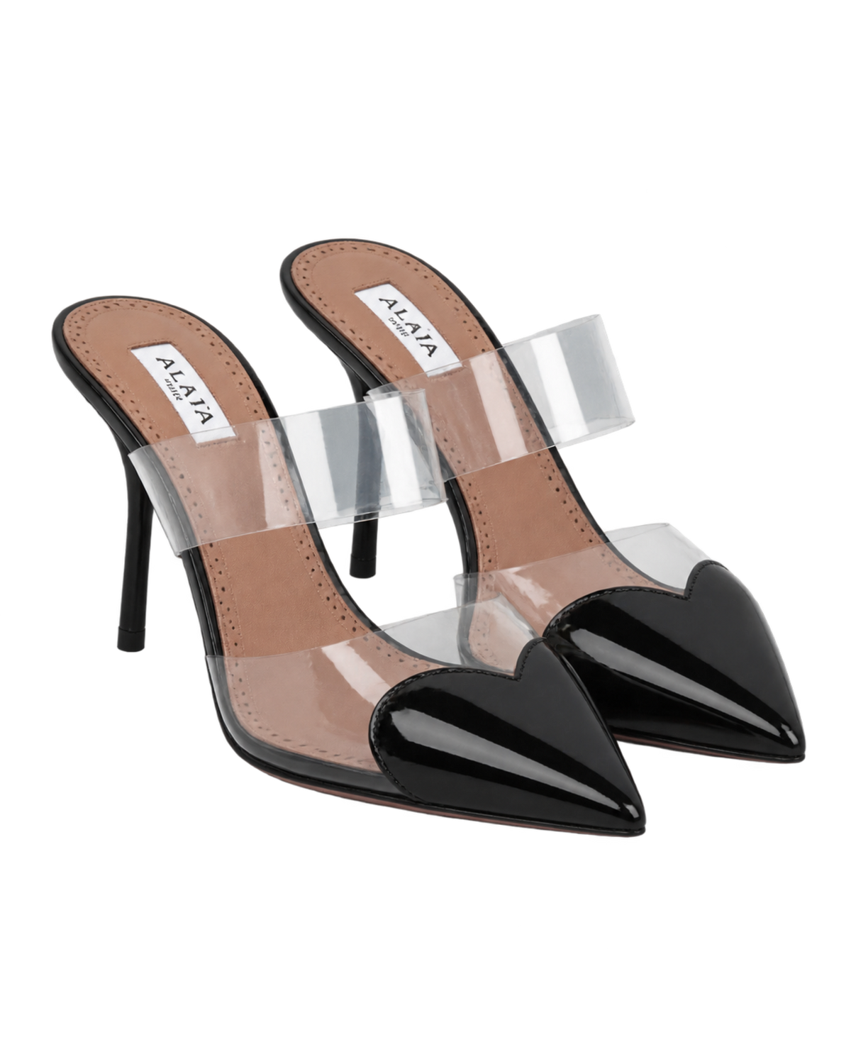 LE CŒUR MULES IN PATENT LEATHER