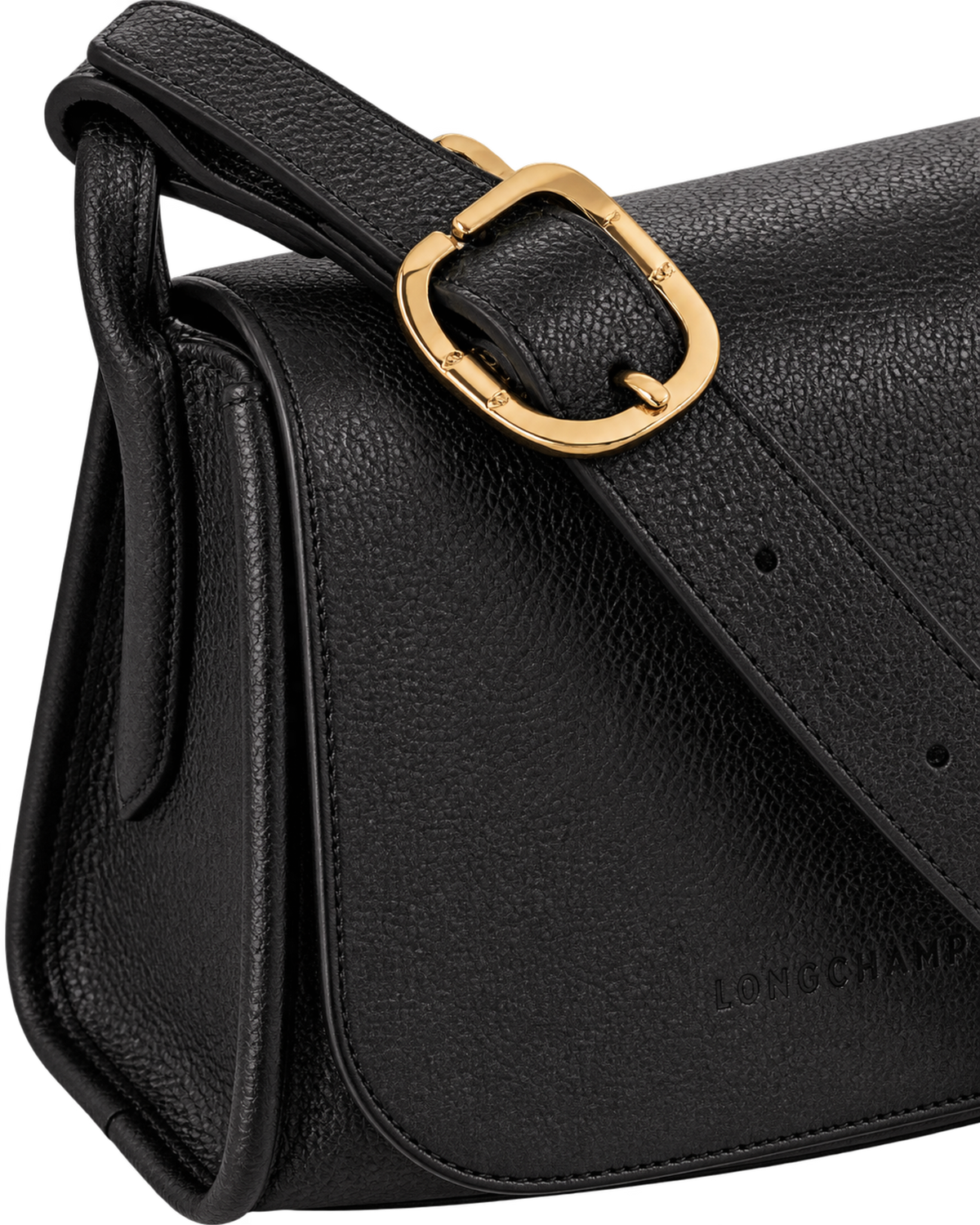 Le Foulonné M Crossbody bag Black - Leather