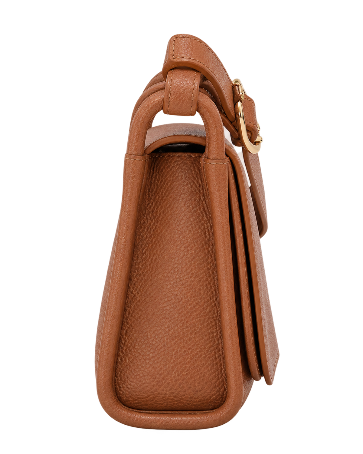 Le Foulonné M Crossbody bag Caramel - Leather