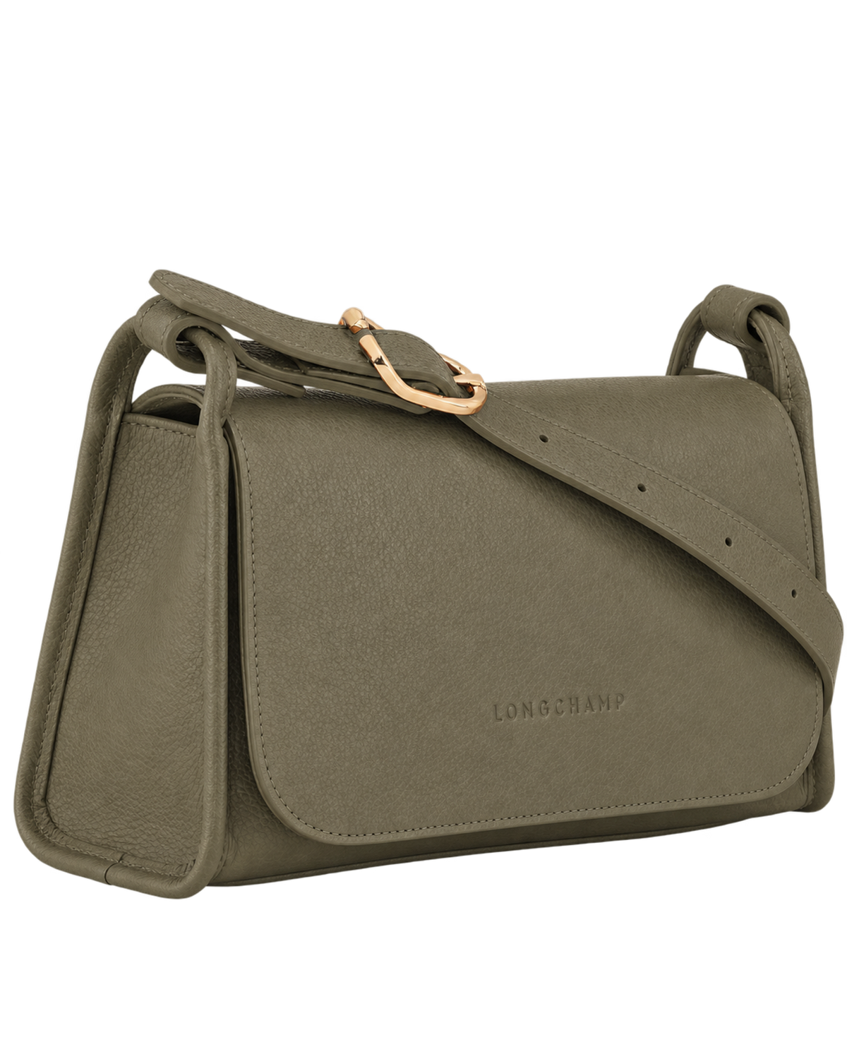 Le Foulonné M Crossbody bag Khaki - Leather