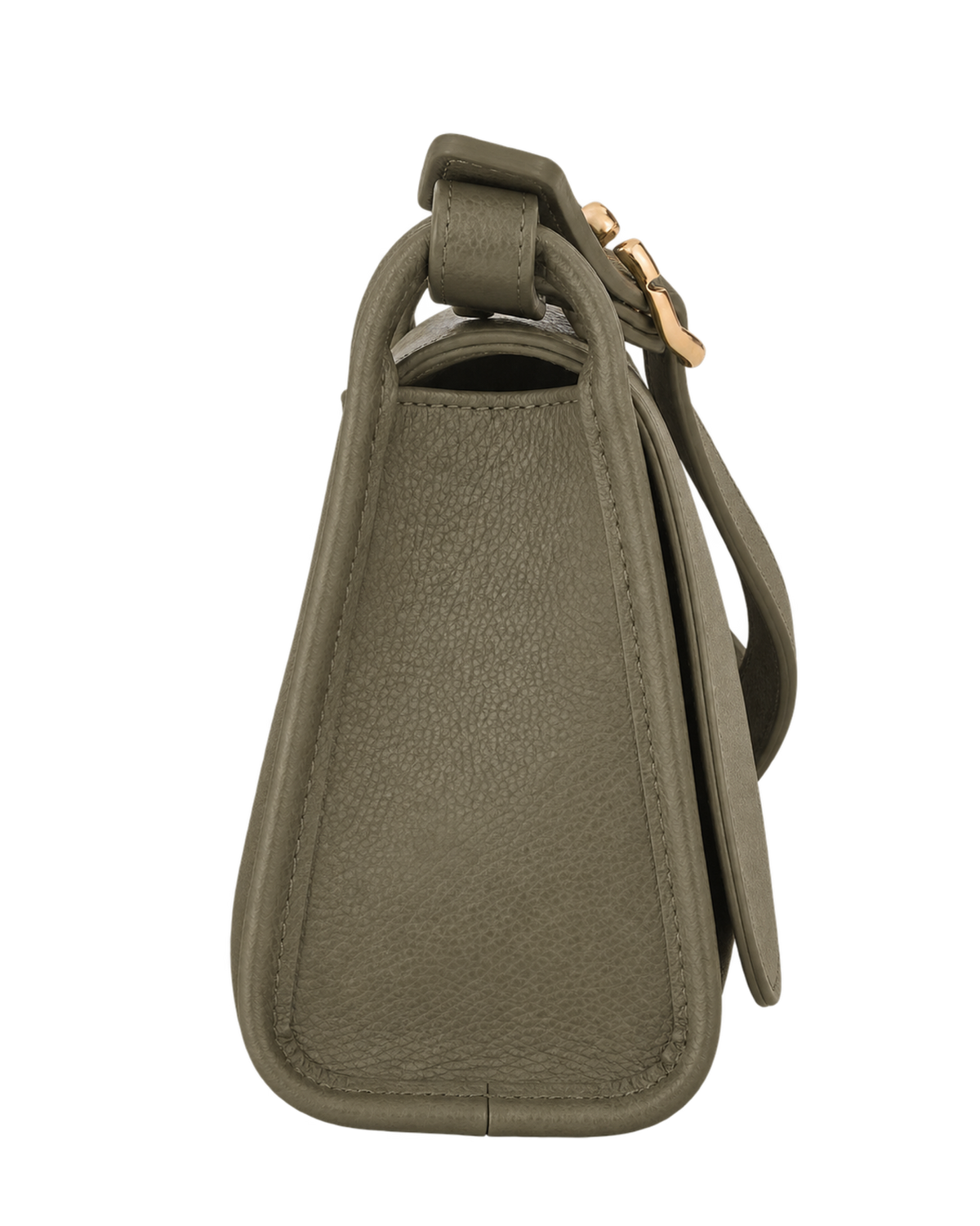 Le Foulonné M Crossbody bag Khaki - Leather