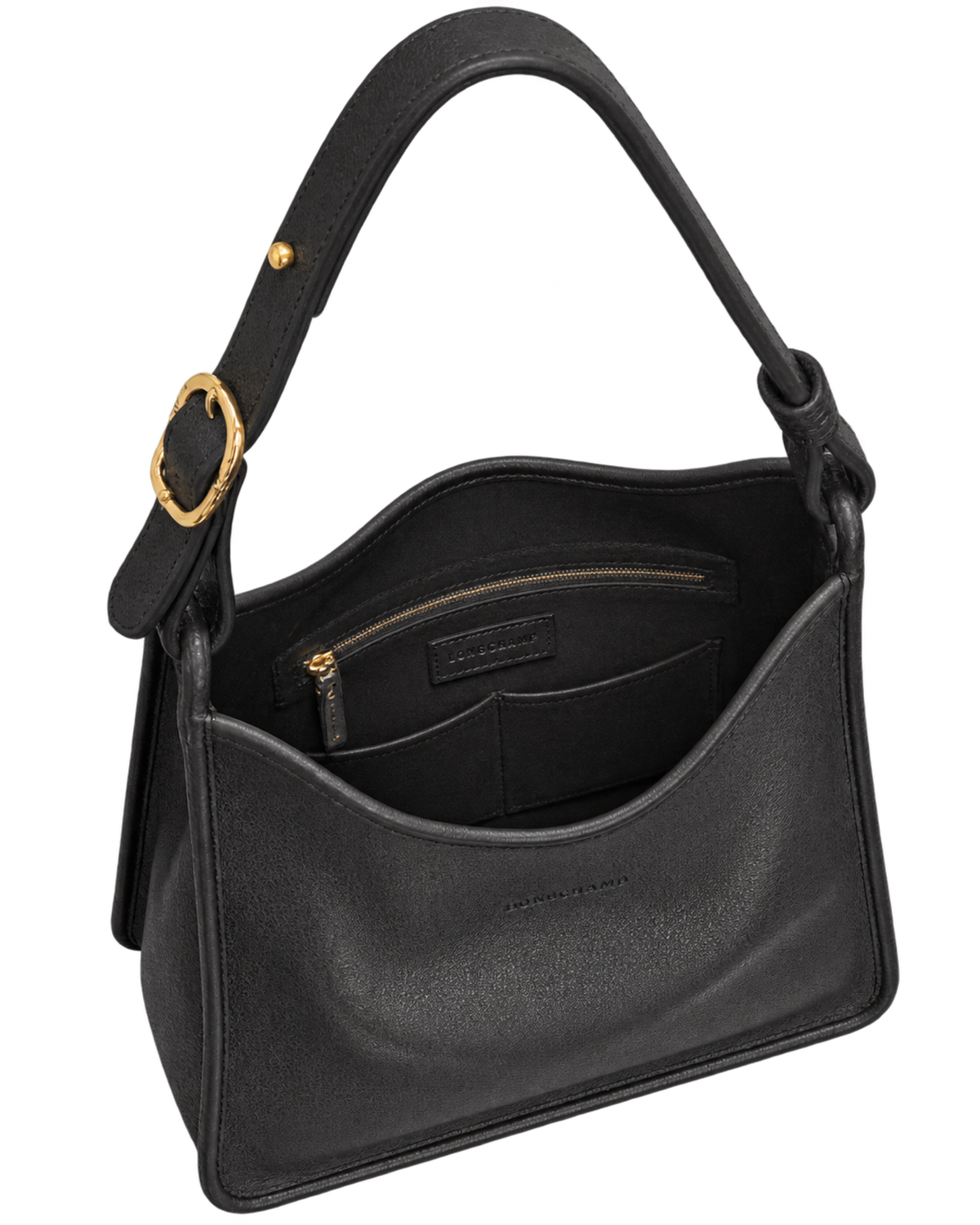 Le Foulonné M Hobo bag Black - Leather