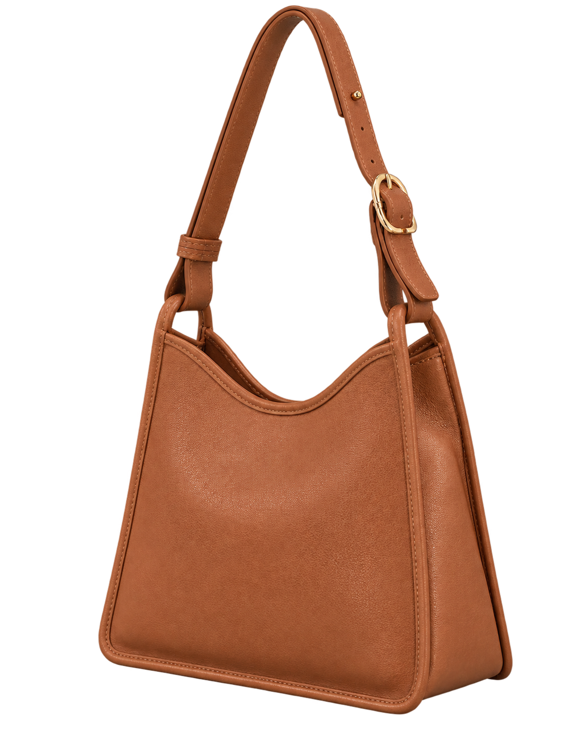 Le Foulonné M Hobo bag Caramel - Leather