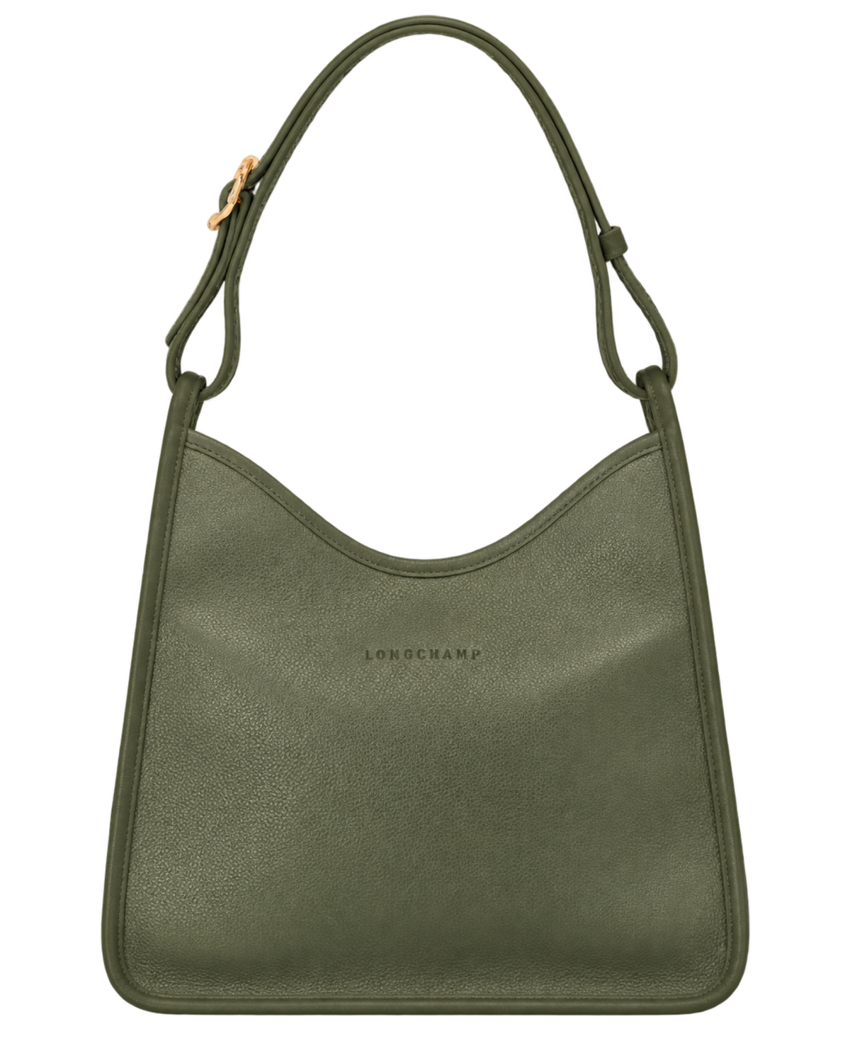 Le Foulonné M Hobo bag Khaki - Leather