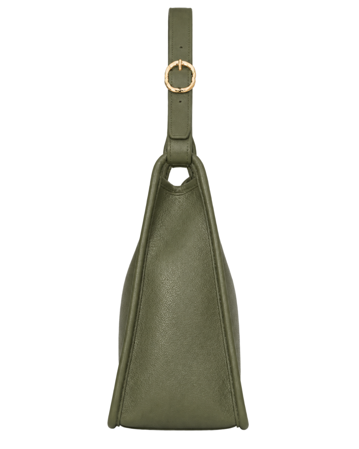 Le Foulonné M Hobo bag Khaki - Leather