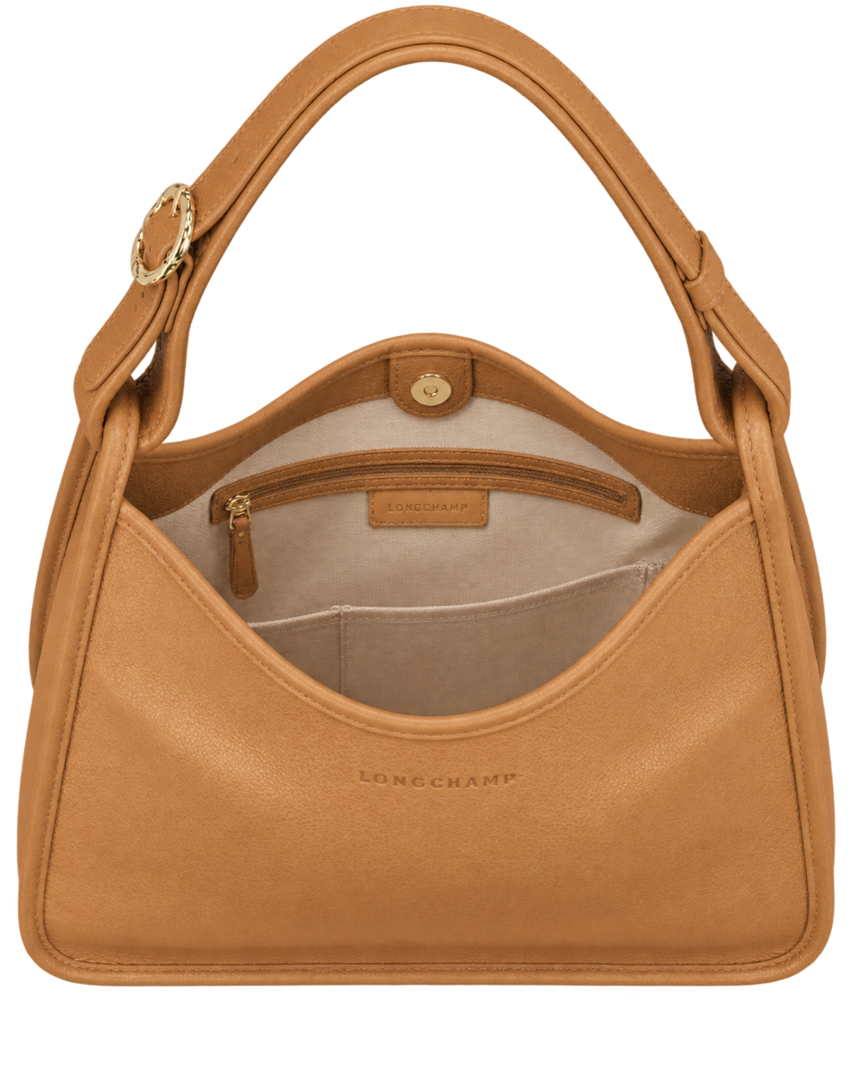 Le Foulonné M Hobo bag Walnut - Leather